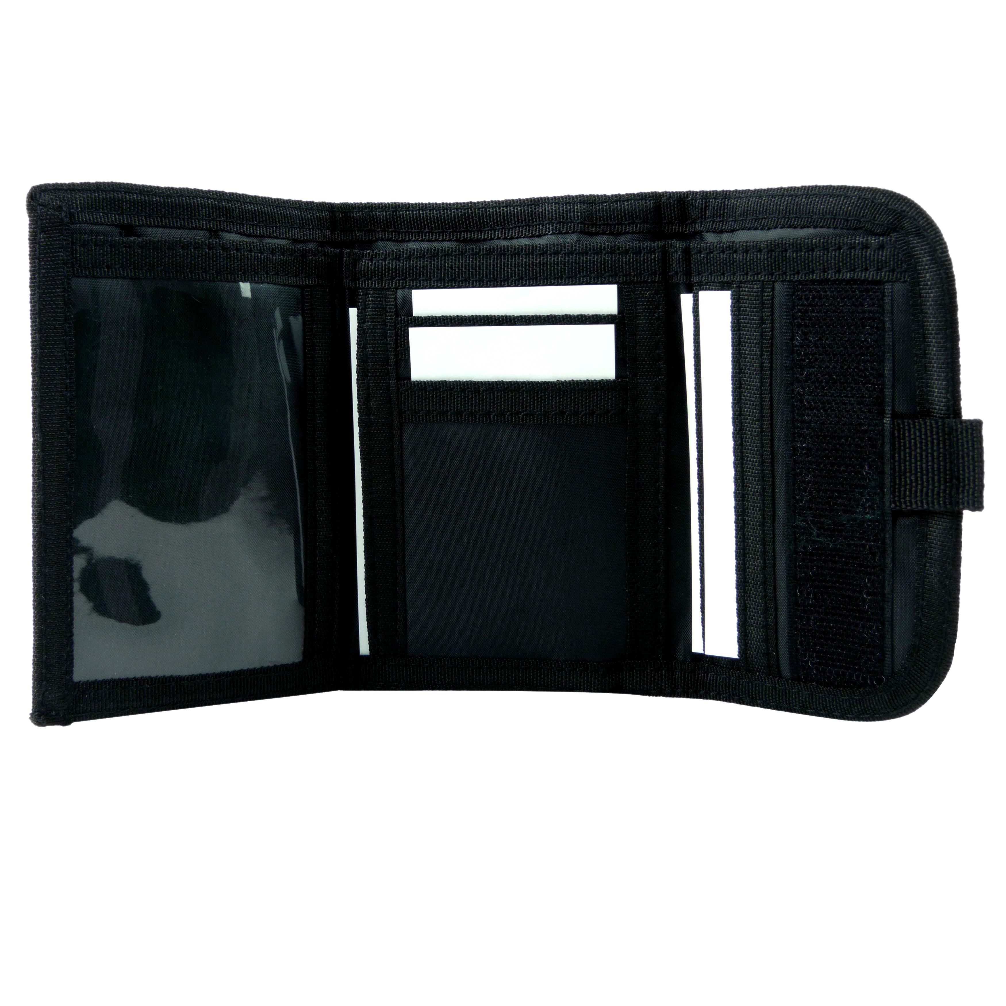 Mens Boys Canvas Tri-Fold Wallet by RED X Credit/Debit Card 2 Colours Change ... - Picture 4 of 7