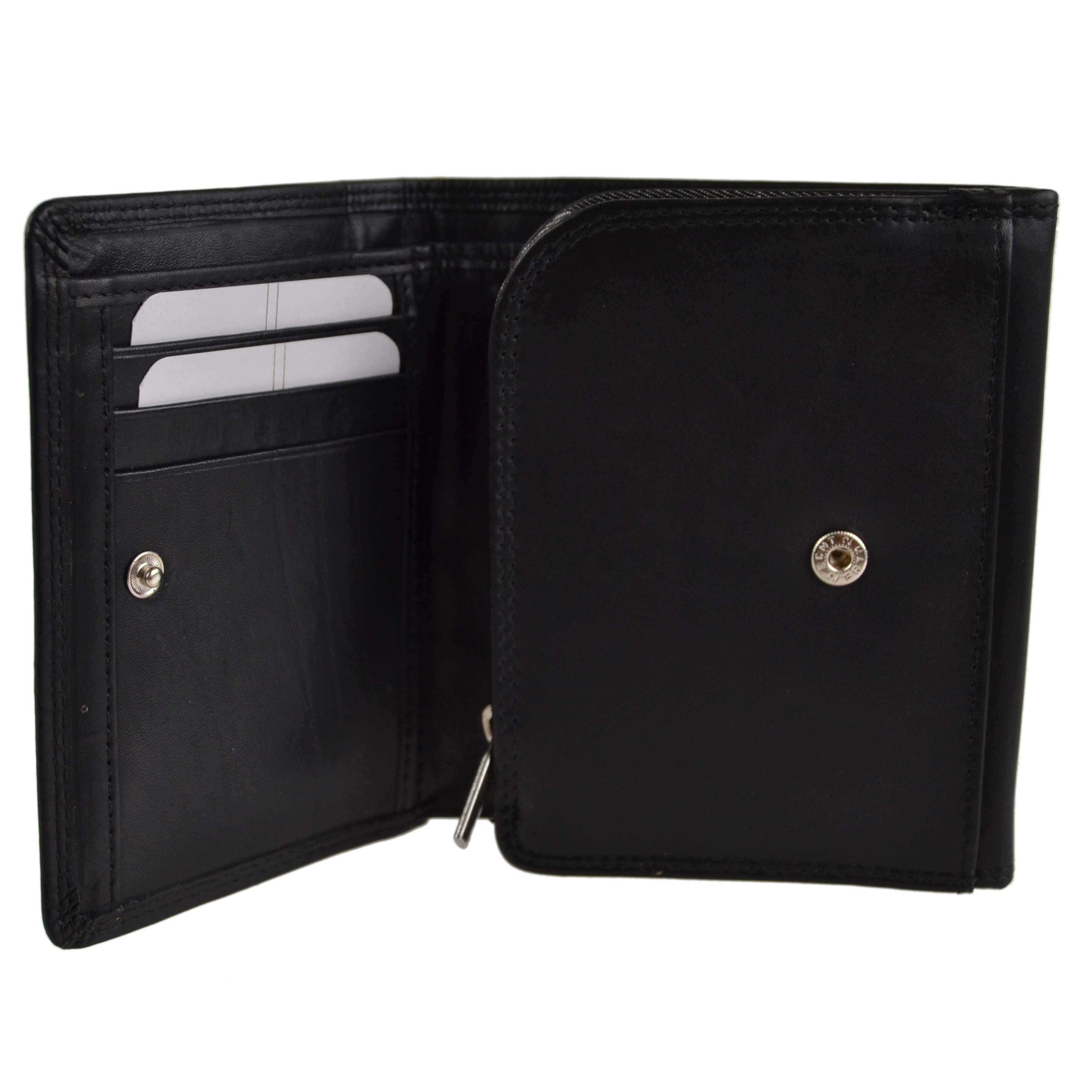 Billetera, moneda y tarjeta triple London Leathergoods para hombre - Imagen 13 de 19