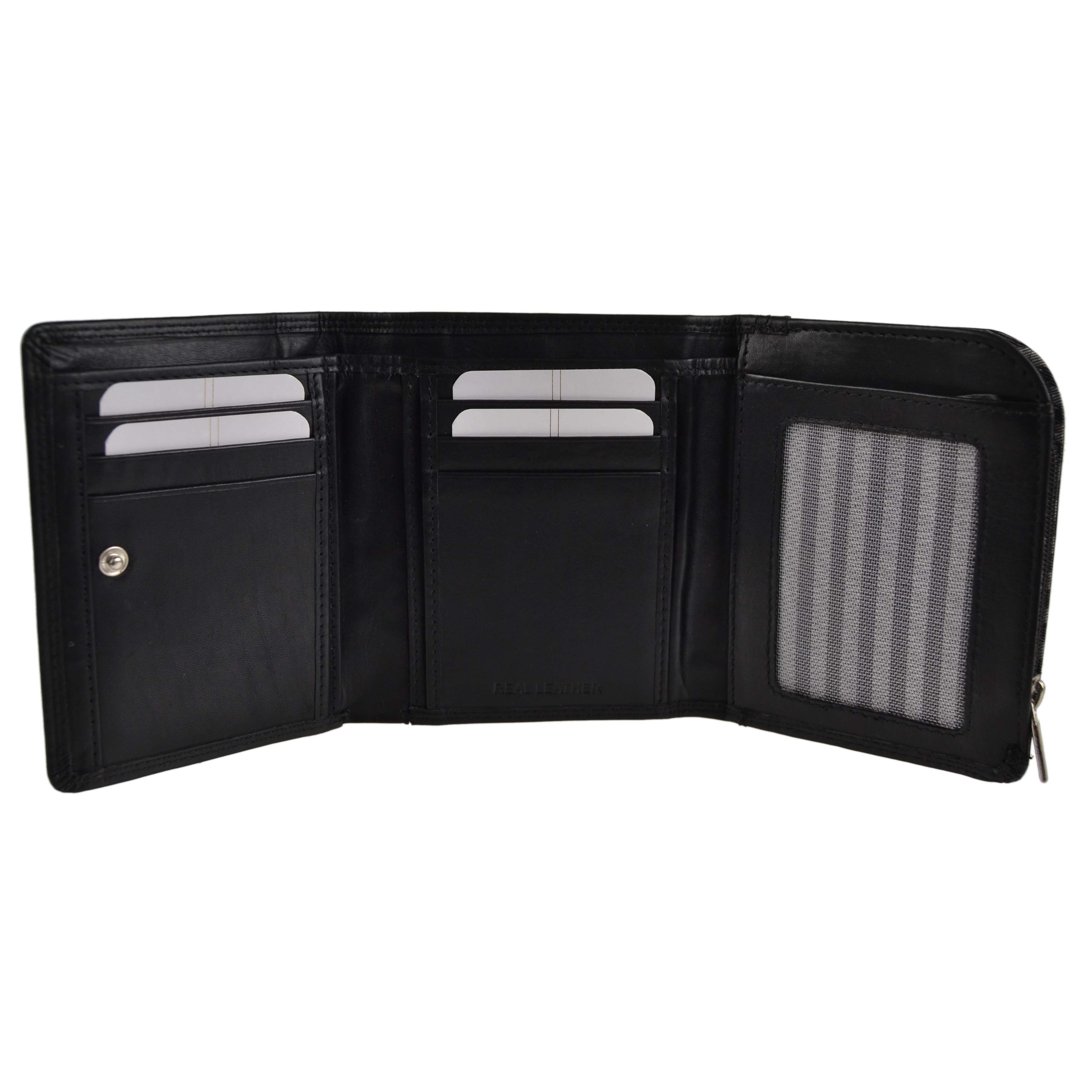 Billetera, moneda y tarjeta triple London Leathergoods para hombre - Imagen 14 de 19