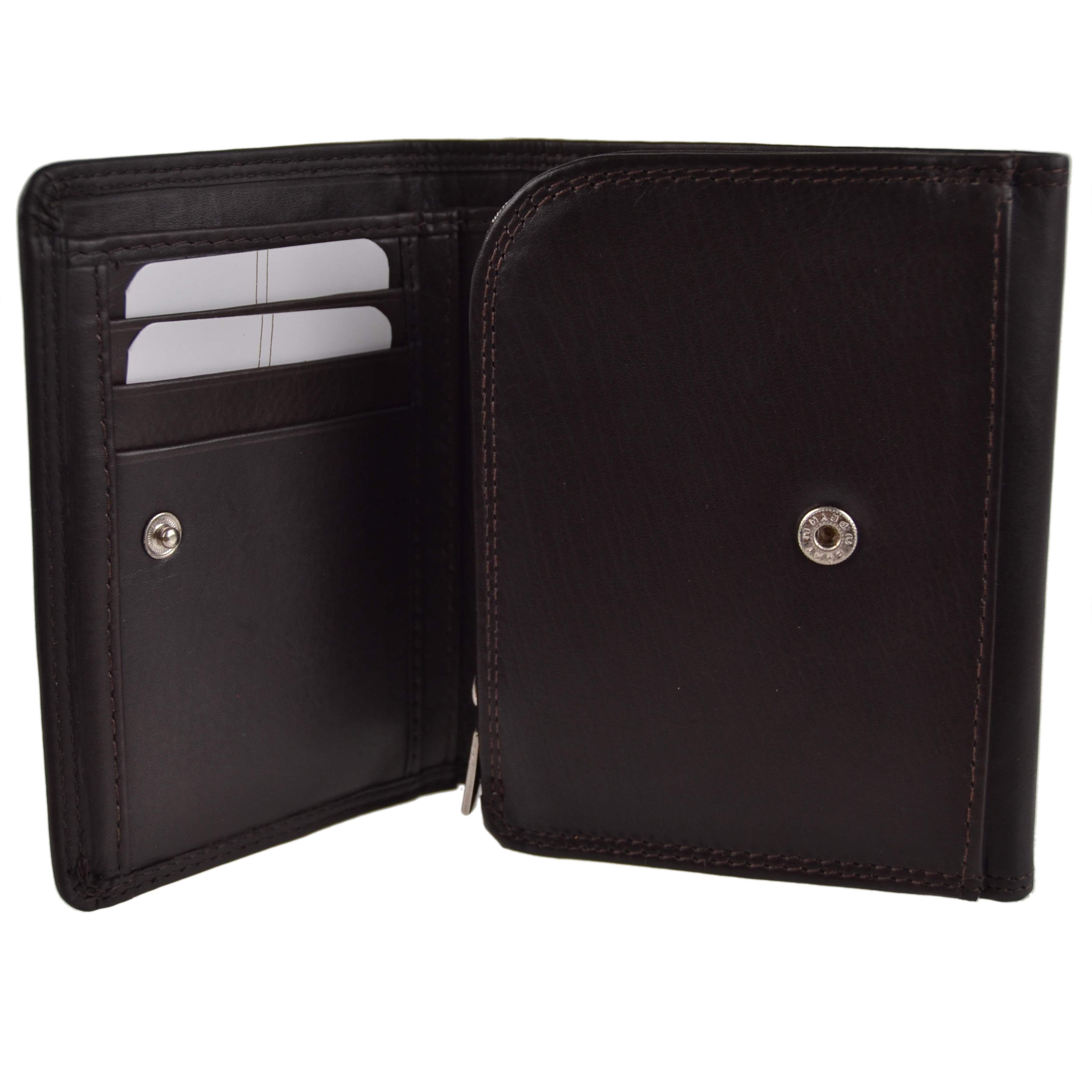 Billetera, moneda y tarjeta triple London Leathergoods para hombre - Imagen 2 de 19