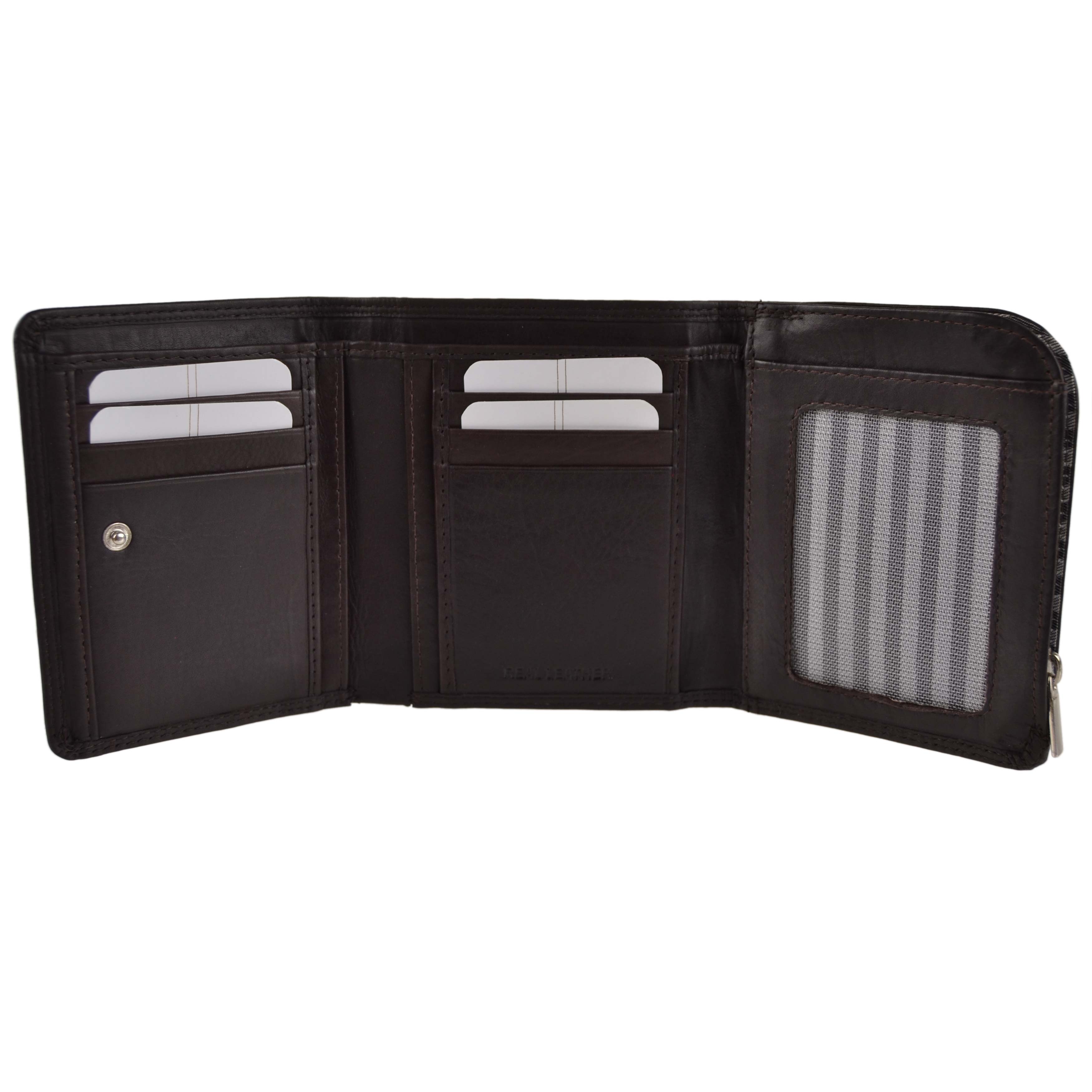 Billetera, moneda y tarjeta triple London Leathergoods para hombre - Imagen 3 de 19
