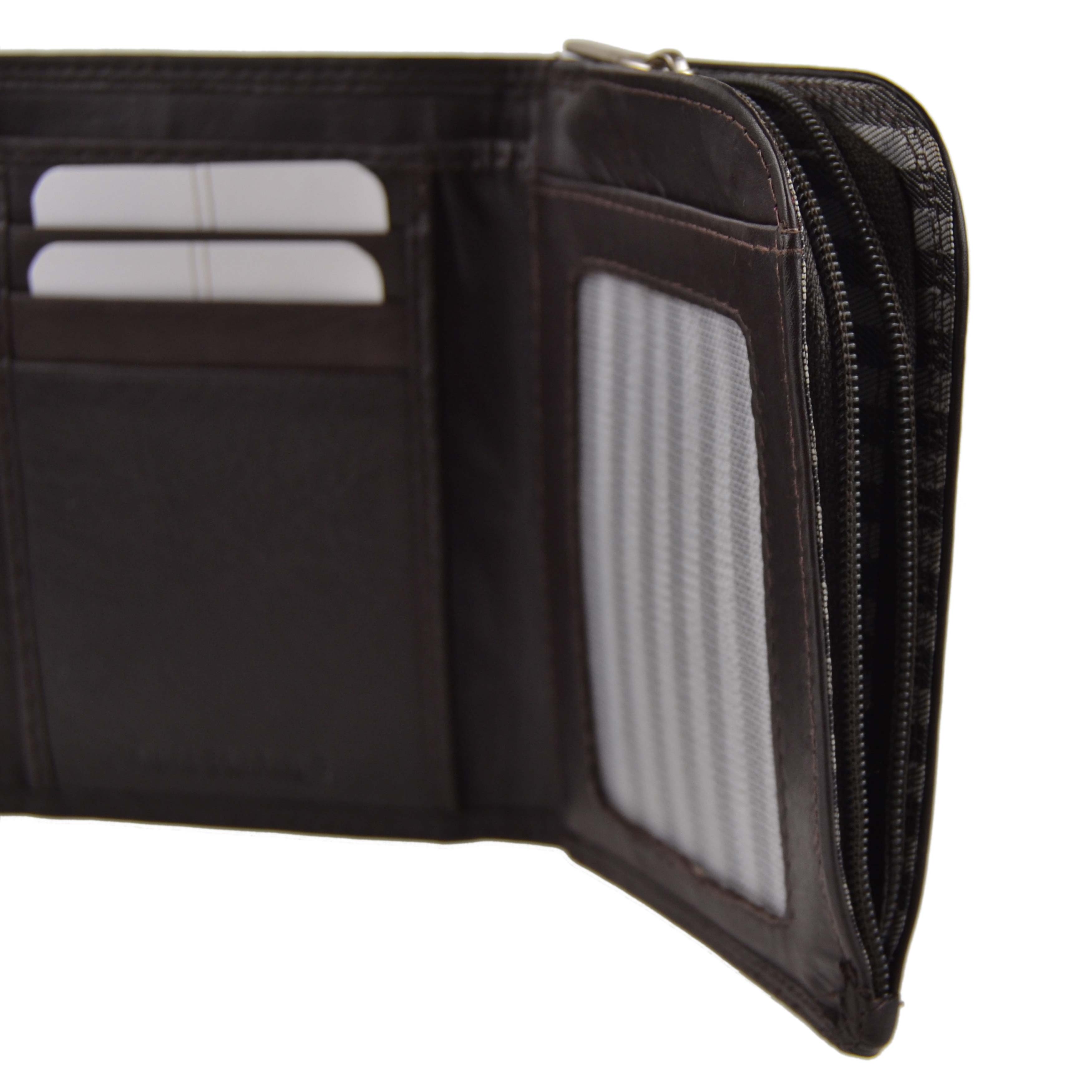 Billetera, moneda y tarjeta triple London Leathergoods para hombre - Imagen 4 de 19