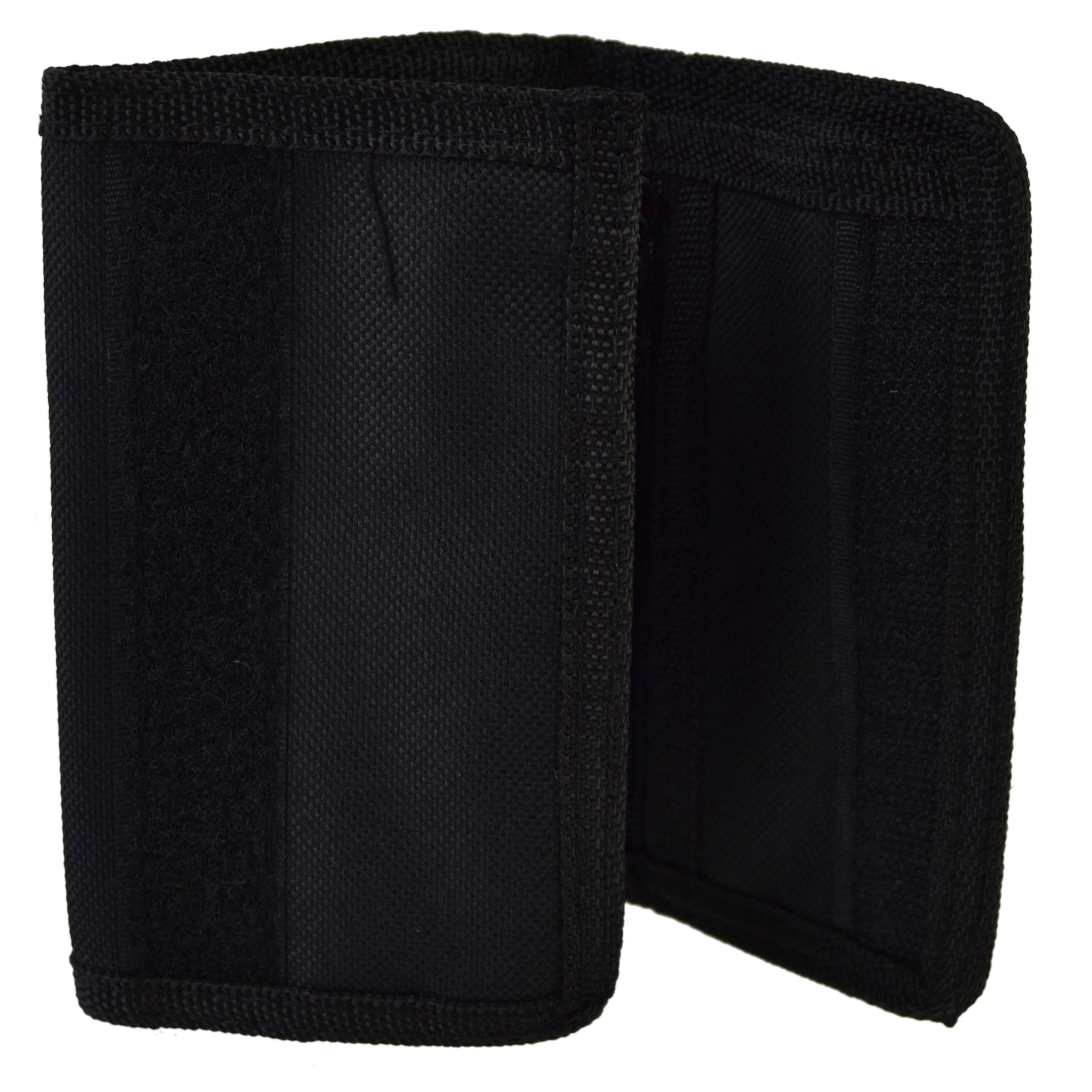 Mens Boys Girls Plain Canvas Tri-Fold Wallet Black Red Navy Handy - Picture 19 of 21