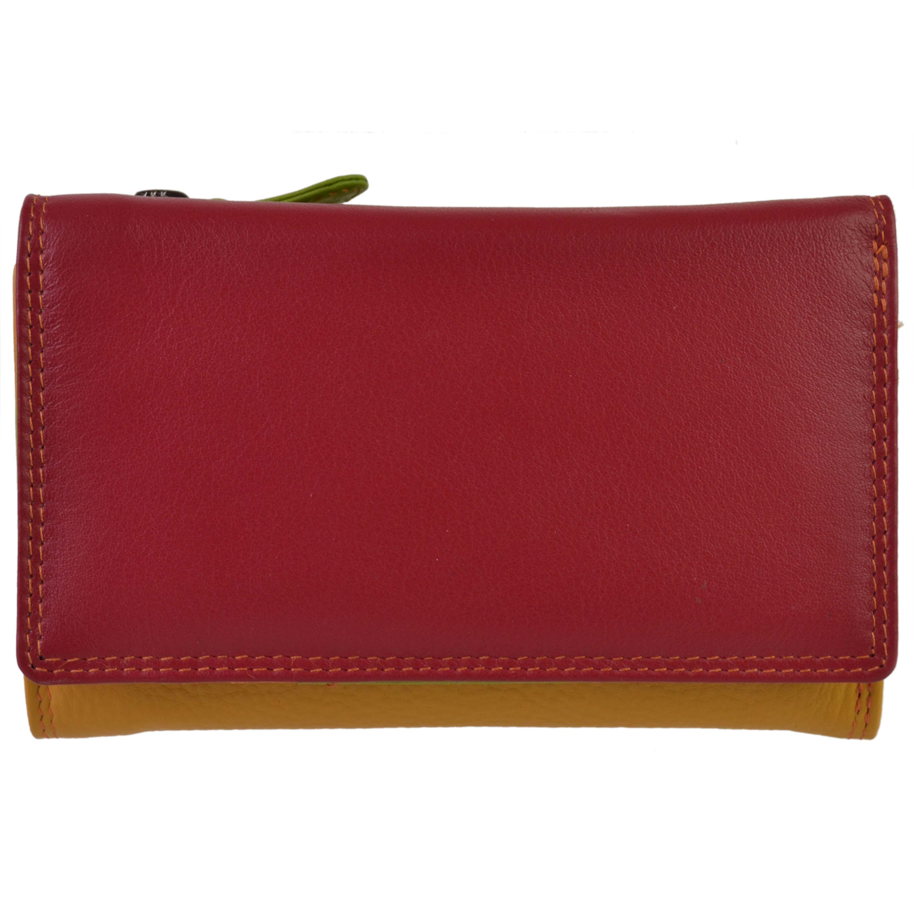 Golunski 7-116 Leather Multi Coloured Ladies stylish RFID Purse Wallet.