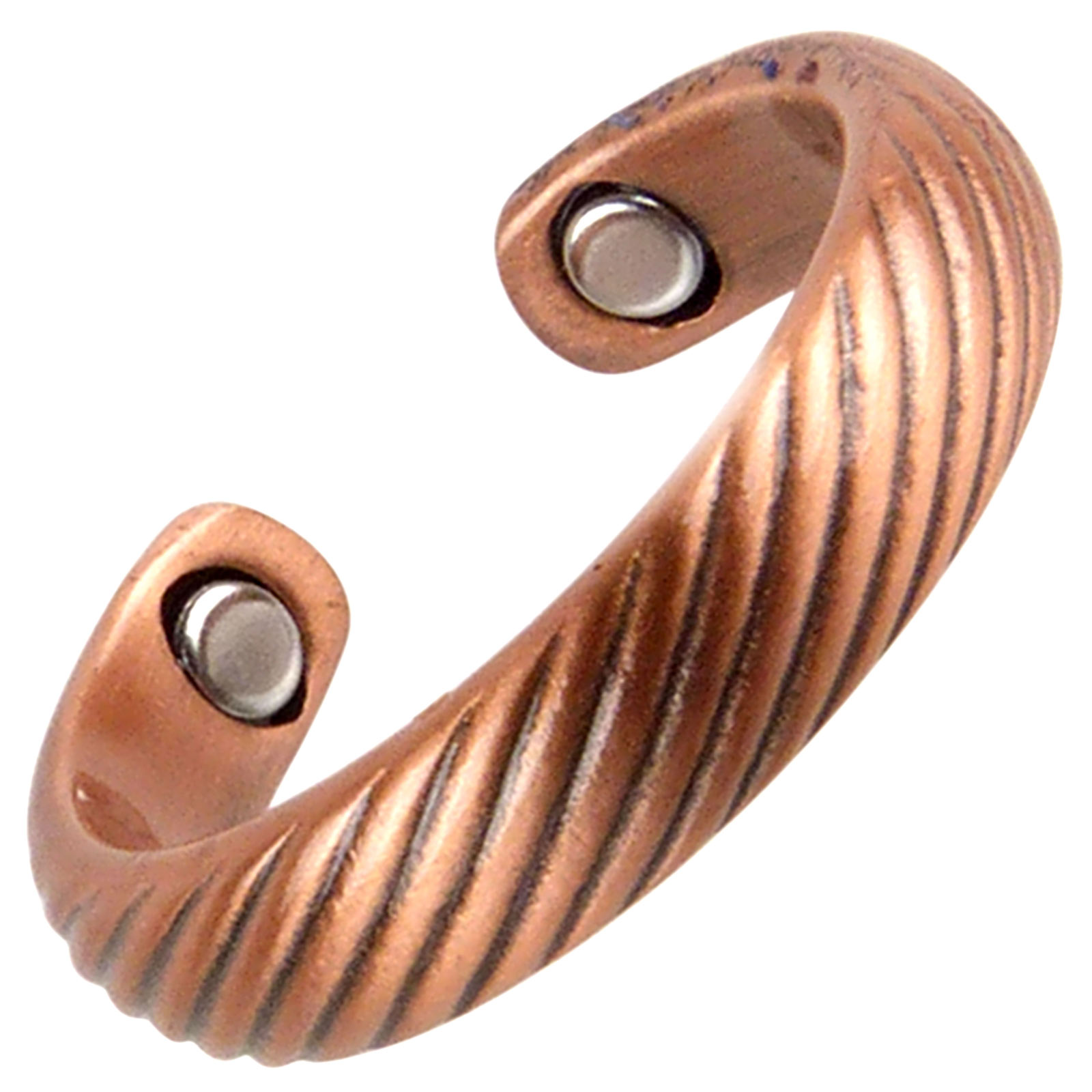 Herren Damen Kupfer Chrom Vergoldeter Magnetring Verstellbar Unisex Magnet... - Bild 17 von 36