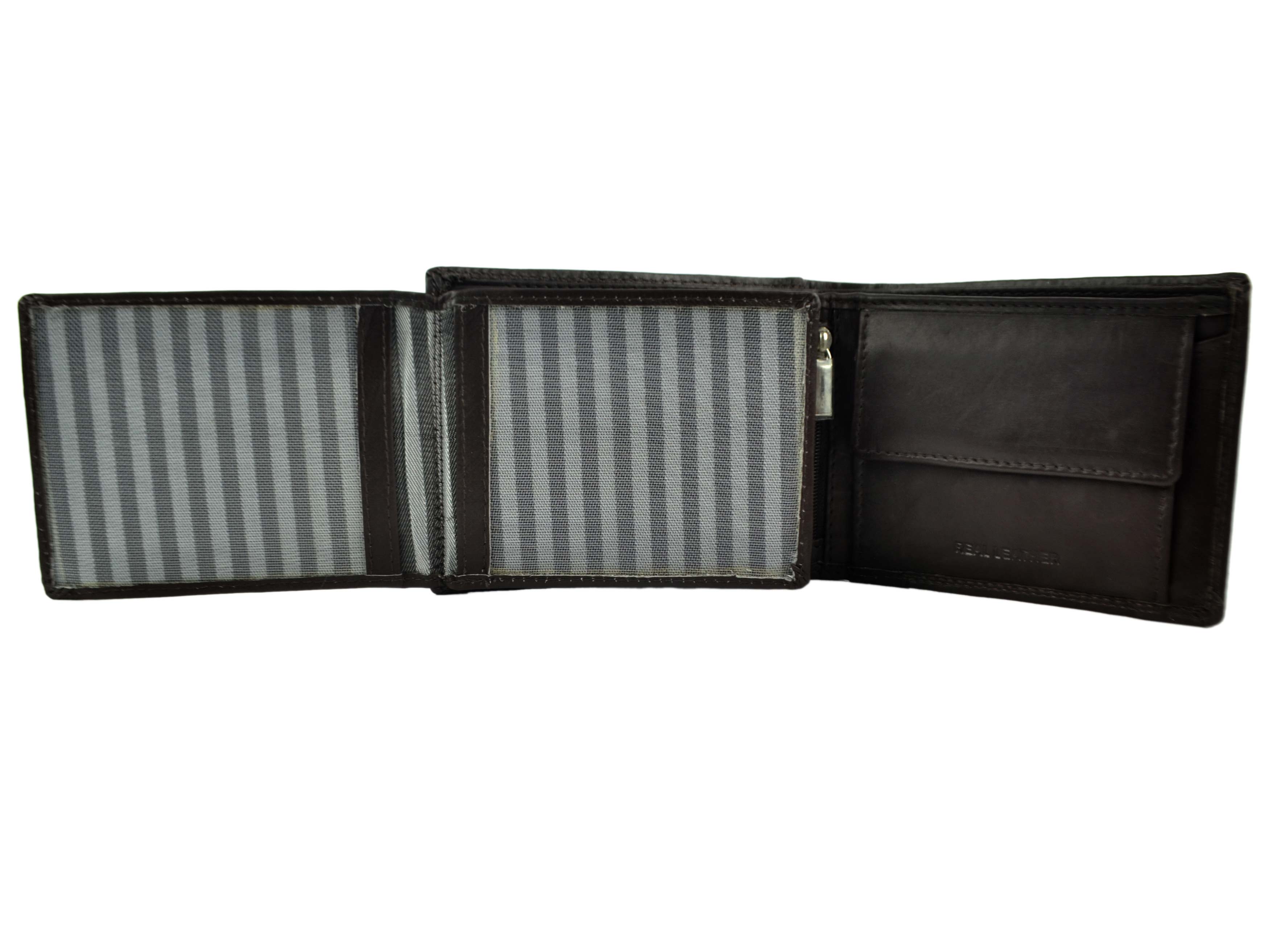 Mens Soft Leather Wallet by London Leather Goods Trifold Stylish eBay