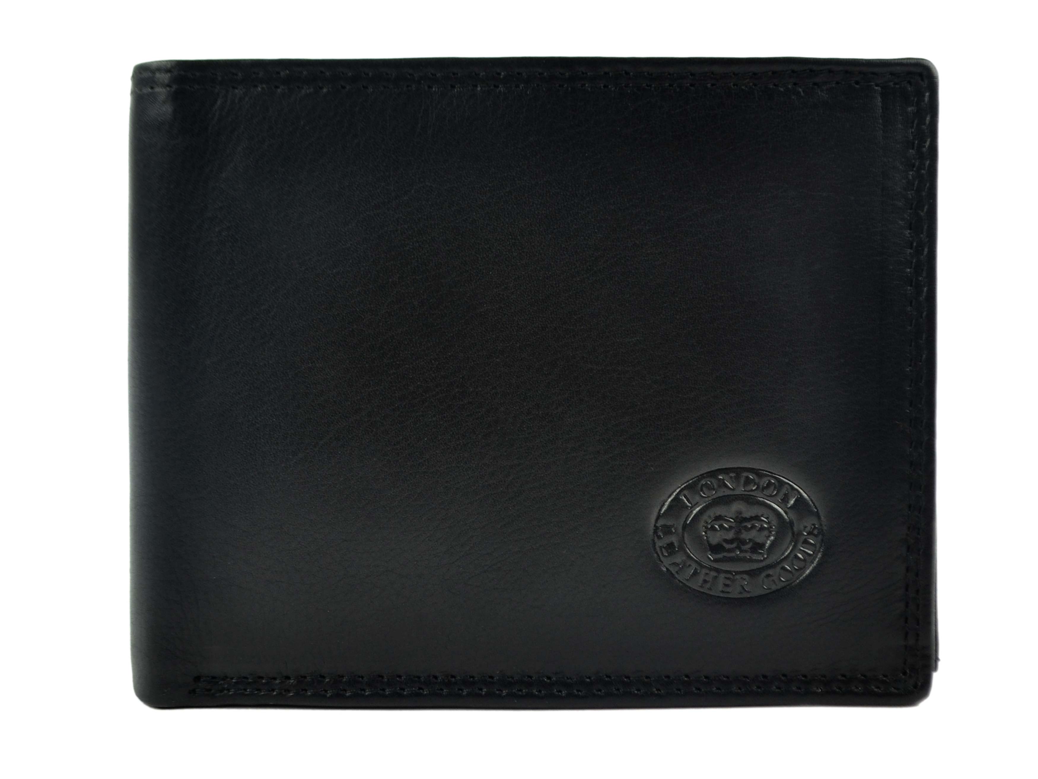 Mens Soft Leather Wallet by London Leather Goods Trifold Stylish eBay