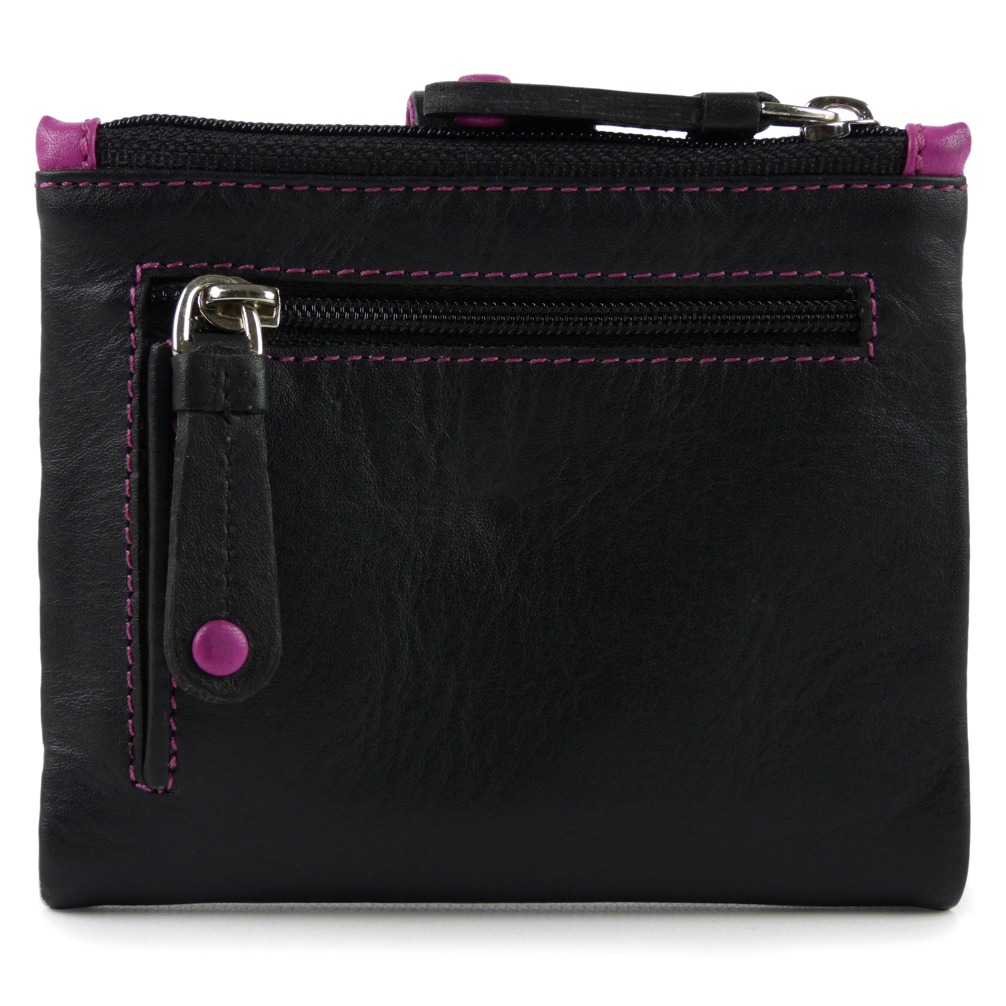 Ladies Leather Soft Small Tabbed Bi-Fold Purse/Wallet by Visconti; Mimi Gift Box - Picture 5 of 14