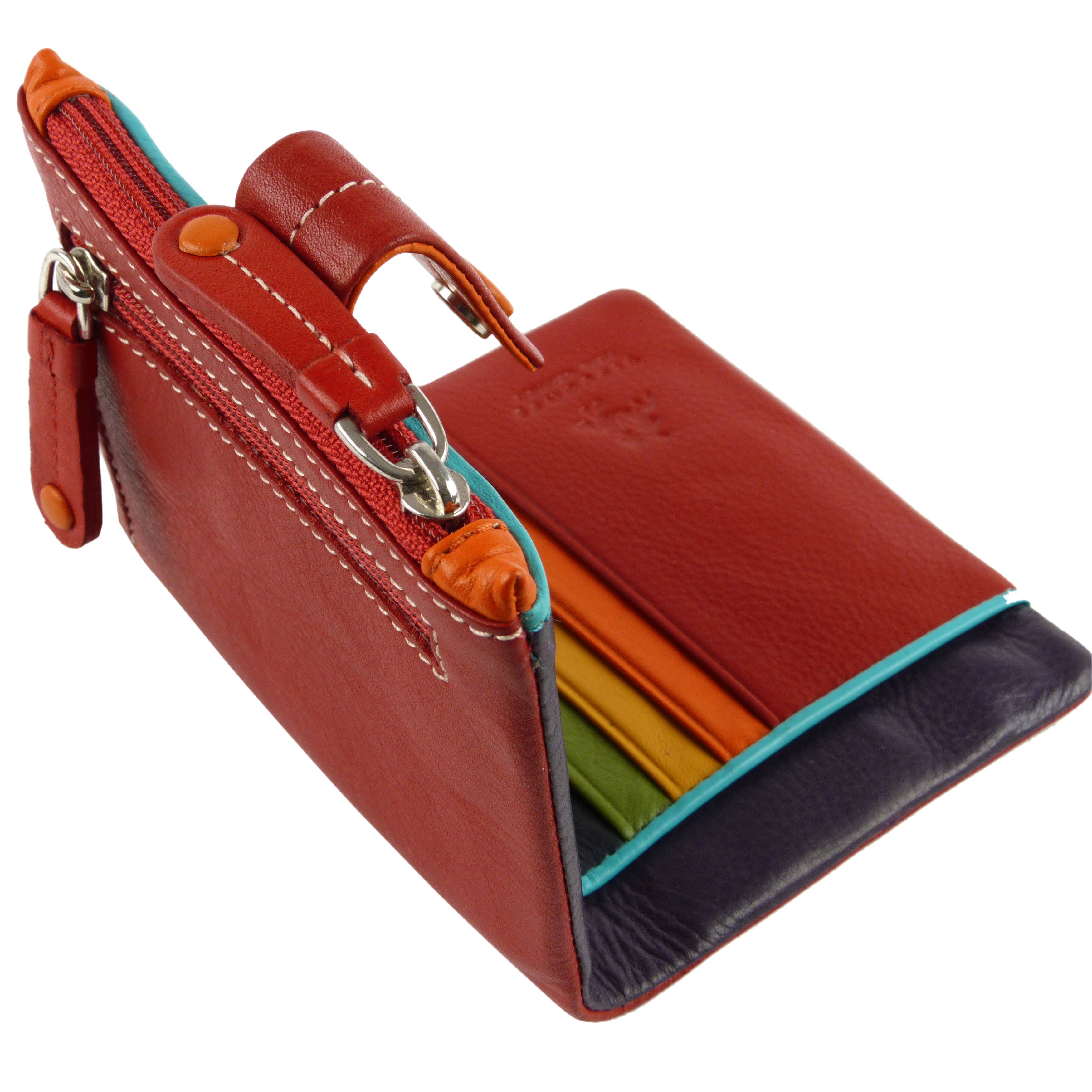 Ladies Leather Soft Small Tabbed Bi-Fold Purse/Wallet by Visconti; Mimi Gift Box - Picture 13 of 14