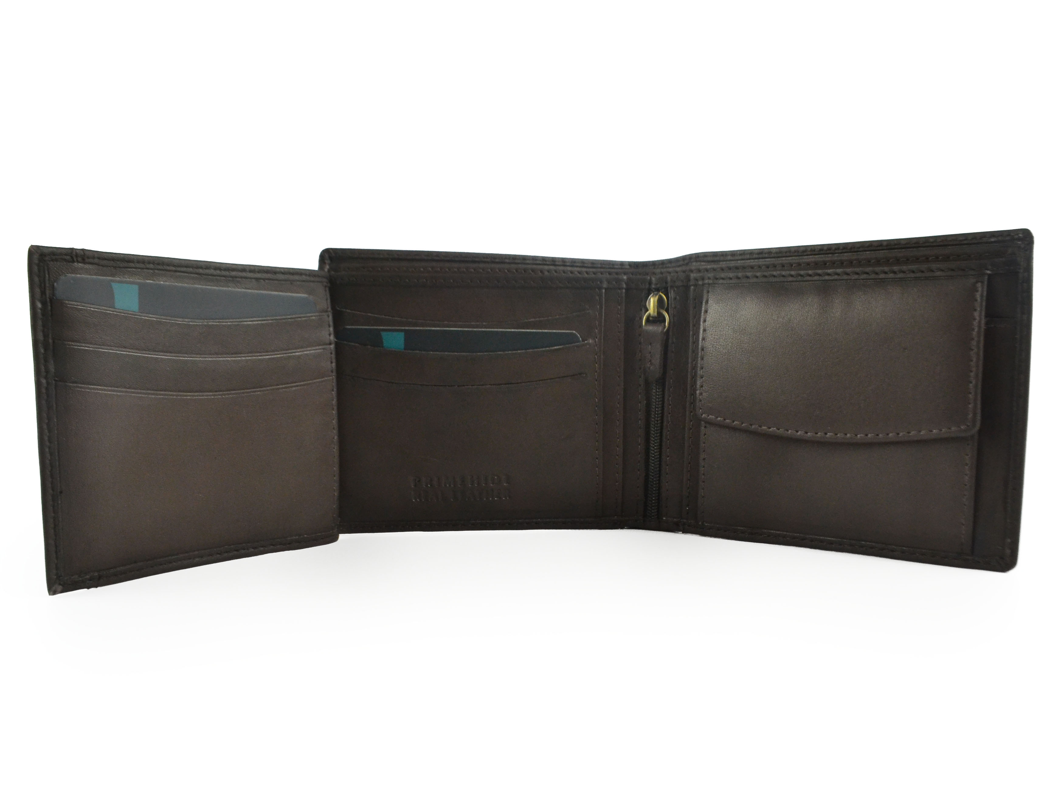 Prime Hide Leder Herren dreifach faltbare Münze & Karten Geldbörse - Bild 13 von 13