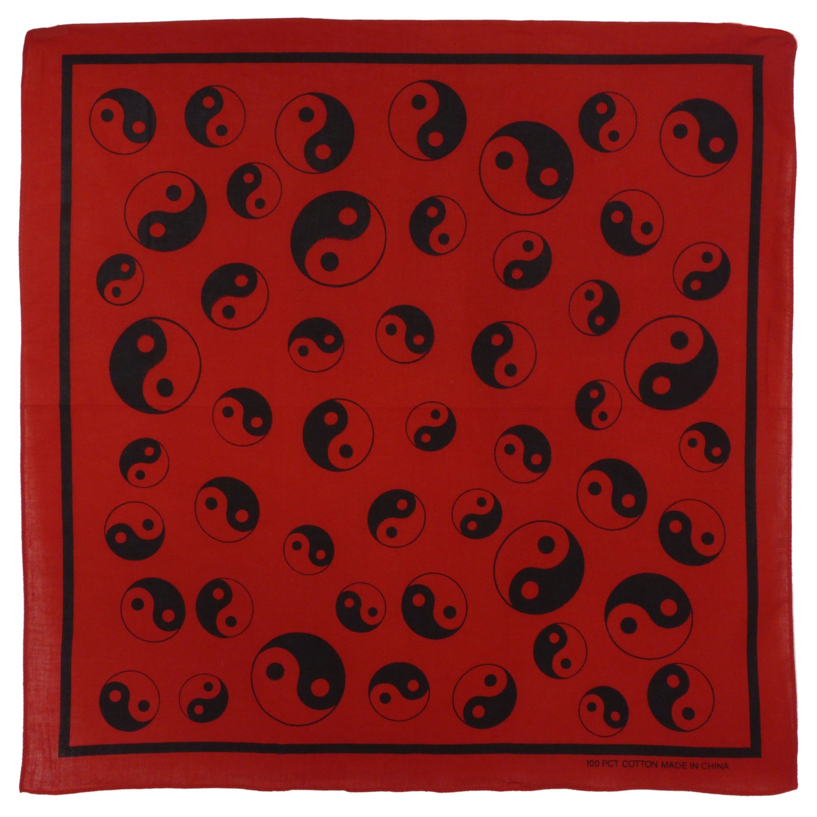 Yin Yang Baumwolle Bandana Taoist Daoist Schal - Bild 4 von 6
