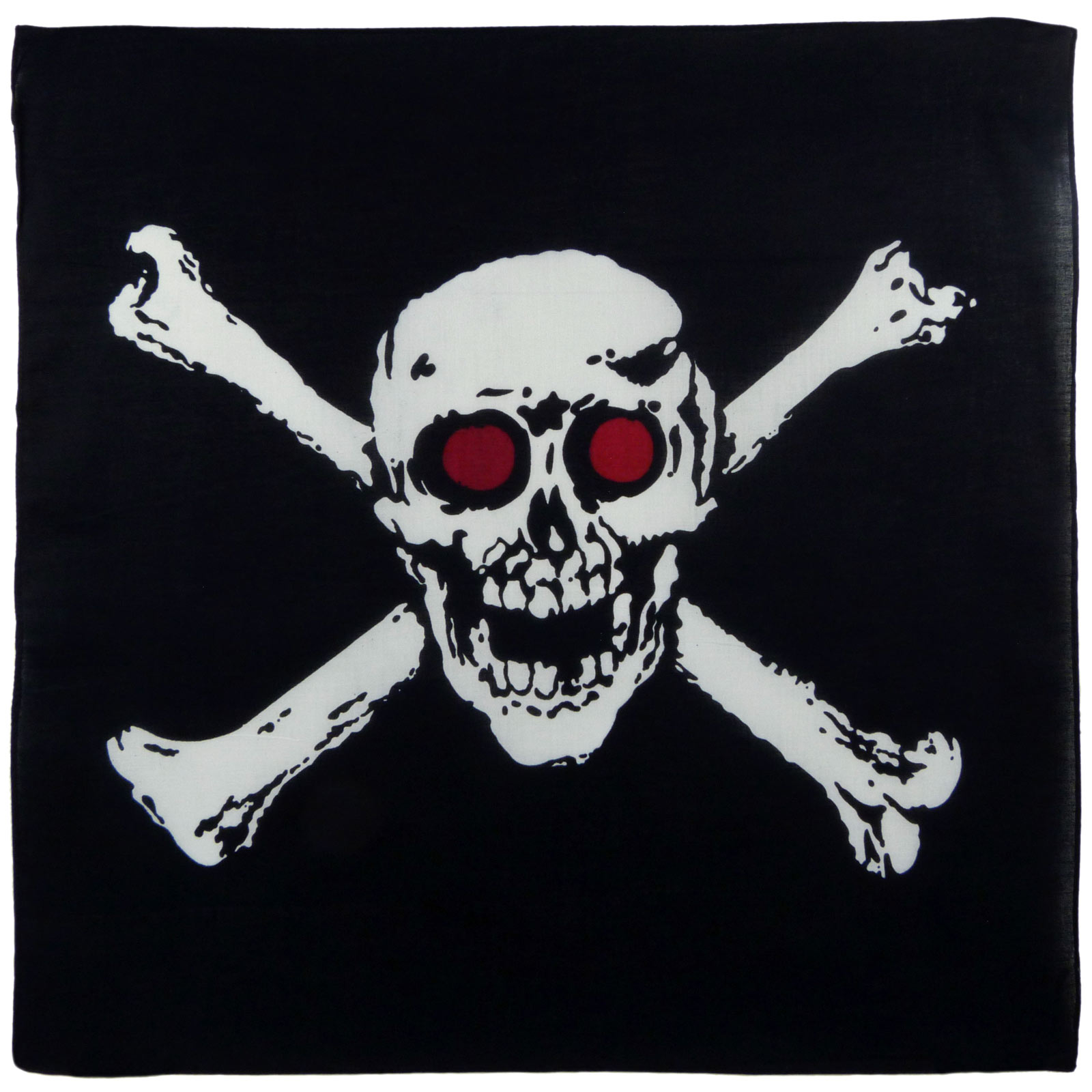 Pirate Black White Bandanna Skull Cross bone New Fancy Dress Costume Outfit