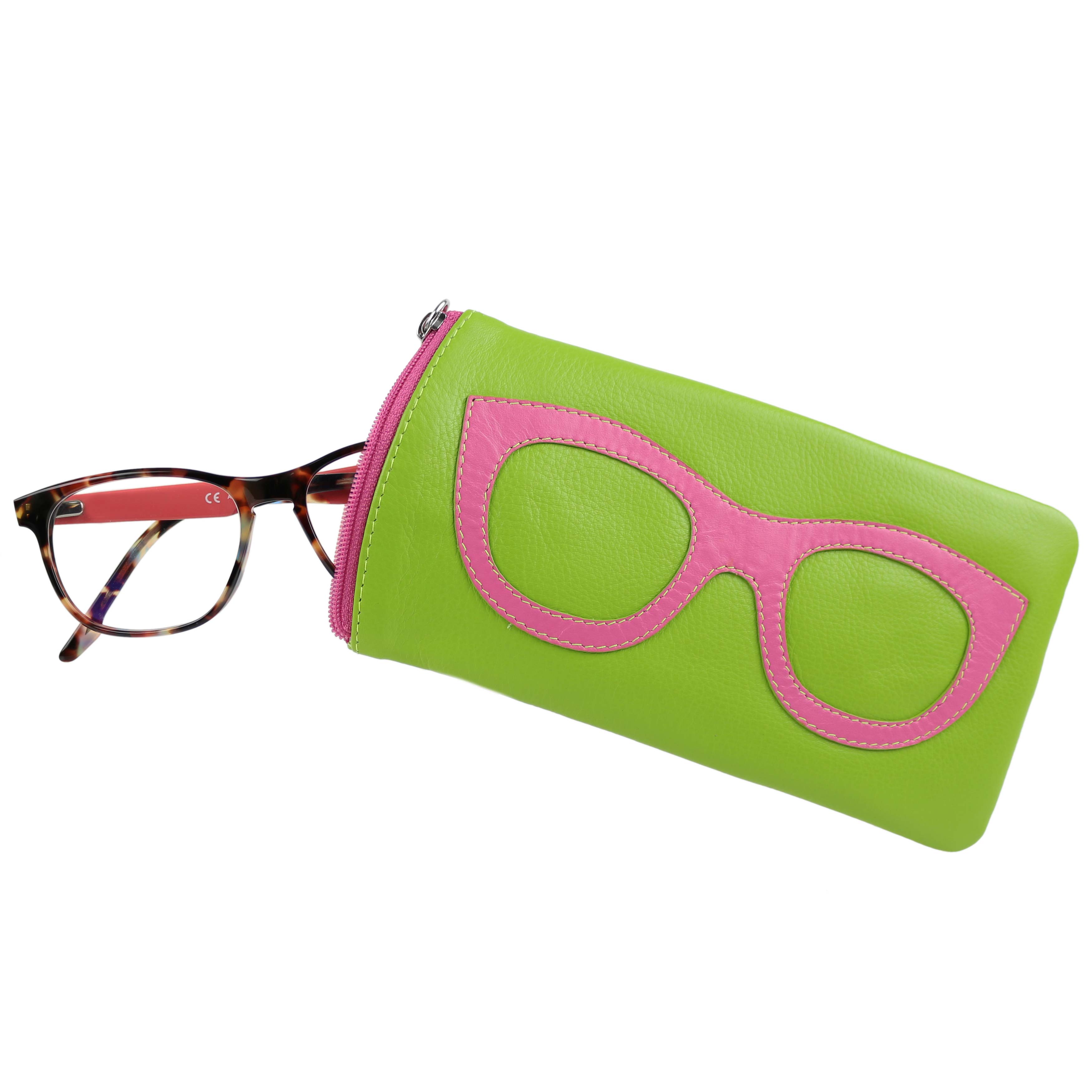 Ladies Leather Colourful Glasses Case by Ili New York Spectacles Sun Summer - Picture 46 of 141
