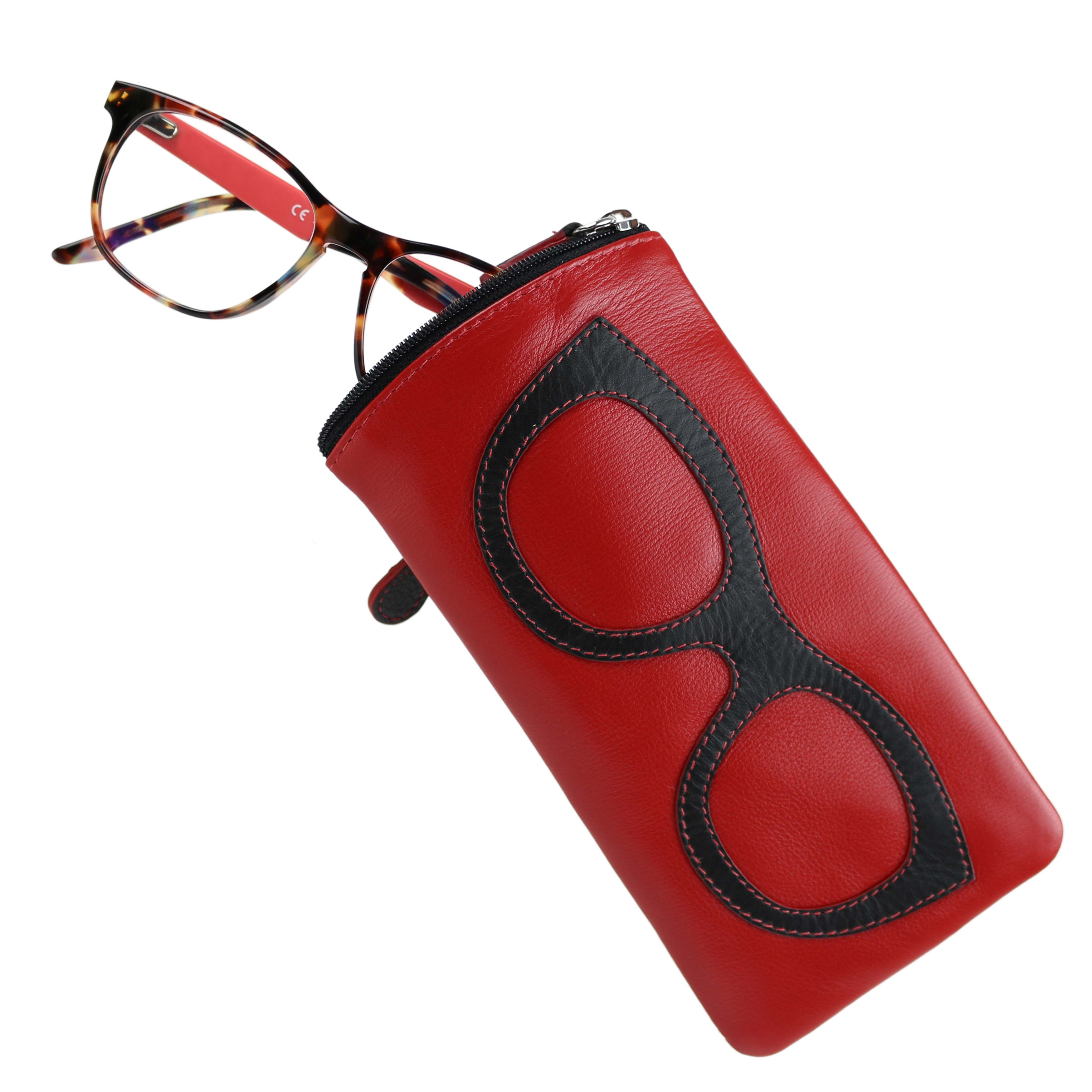 Ladies Leather Colourful Glasses Case by Ili New York Spectacles Sun Summer - Picture 73 of 141