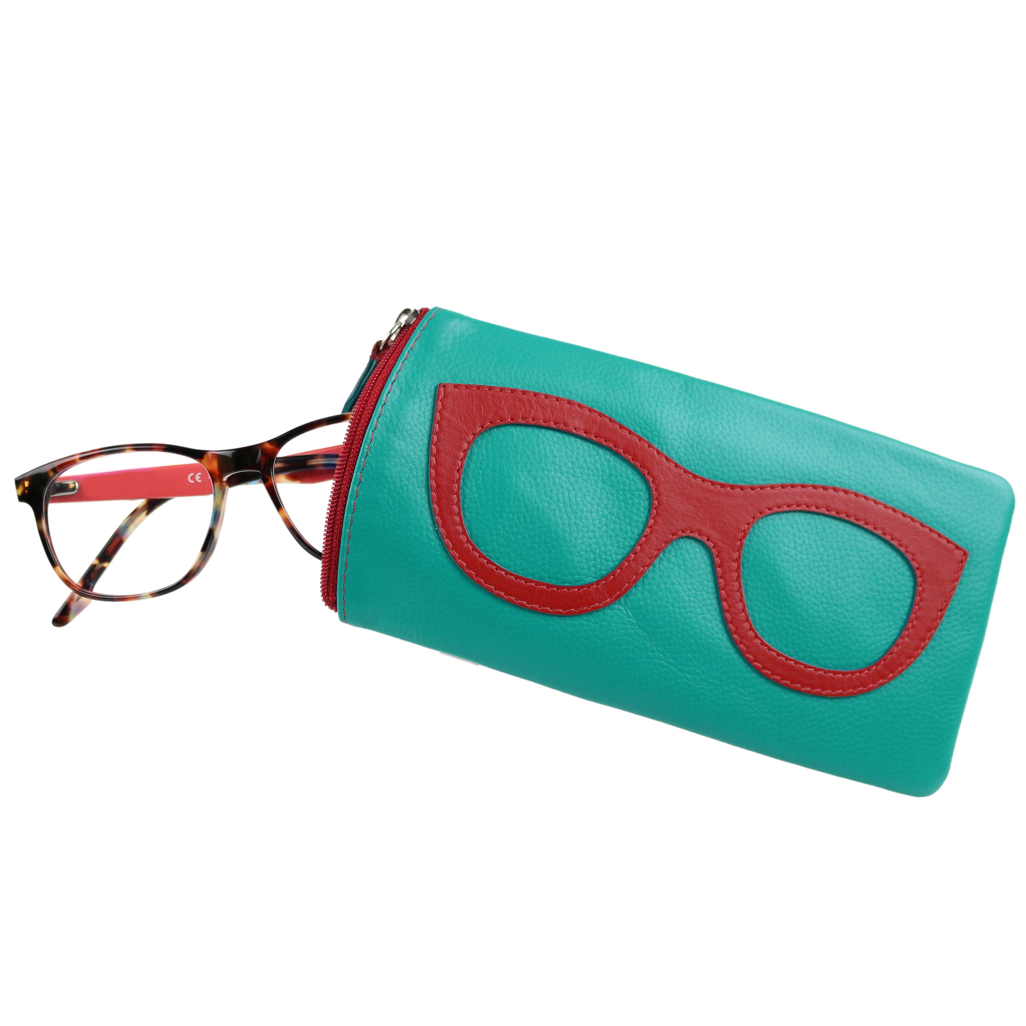 Ladies Leather Colourful Glasses Case by Ili New York Spectacles Sun Summer - Picture 12 of 141