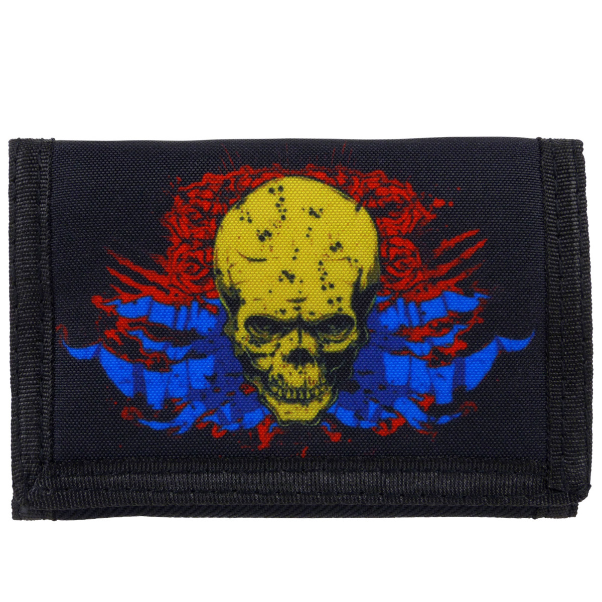 RED X Boys Teenagers Skull Tri-Fold Wallet - Picture 9 of 13