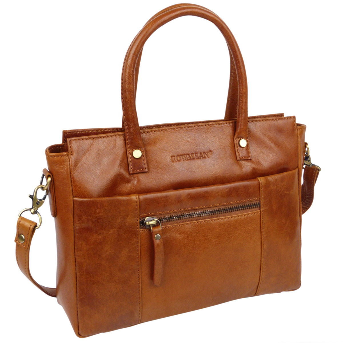 Rowallan of Scotland Ladies Compact Leather Top Grip Shoulder Bag Sapporo Col... - Picture 16 of 21