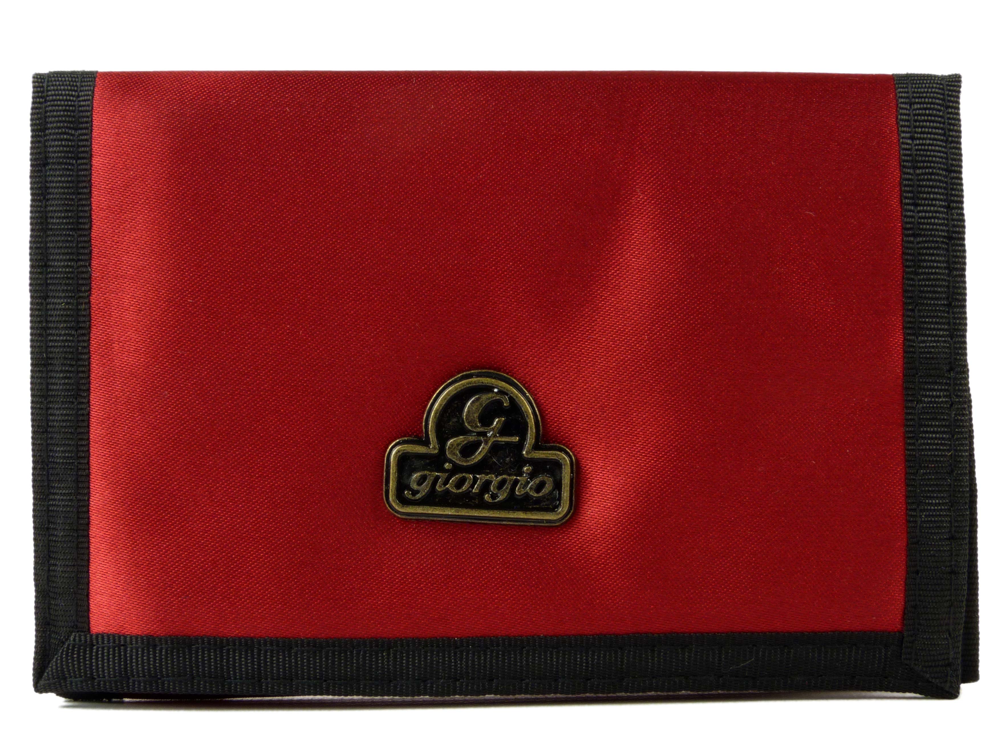 Mens Boys WALLET TriFold with Change Section by Giorgio Silver or Red