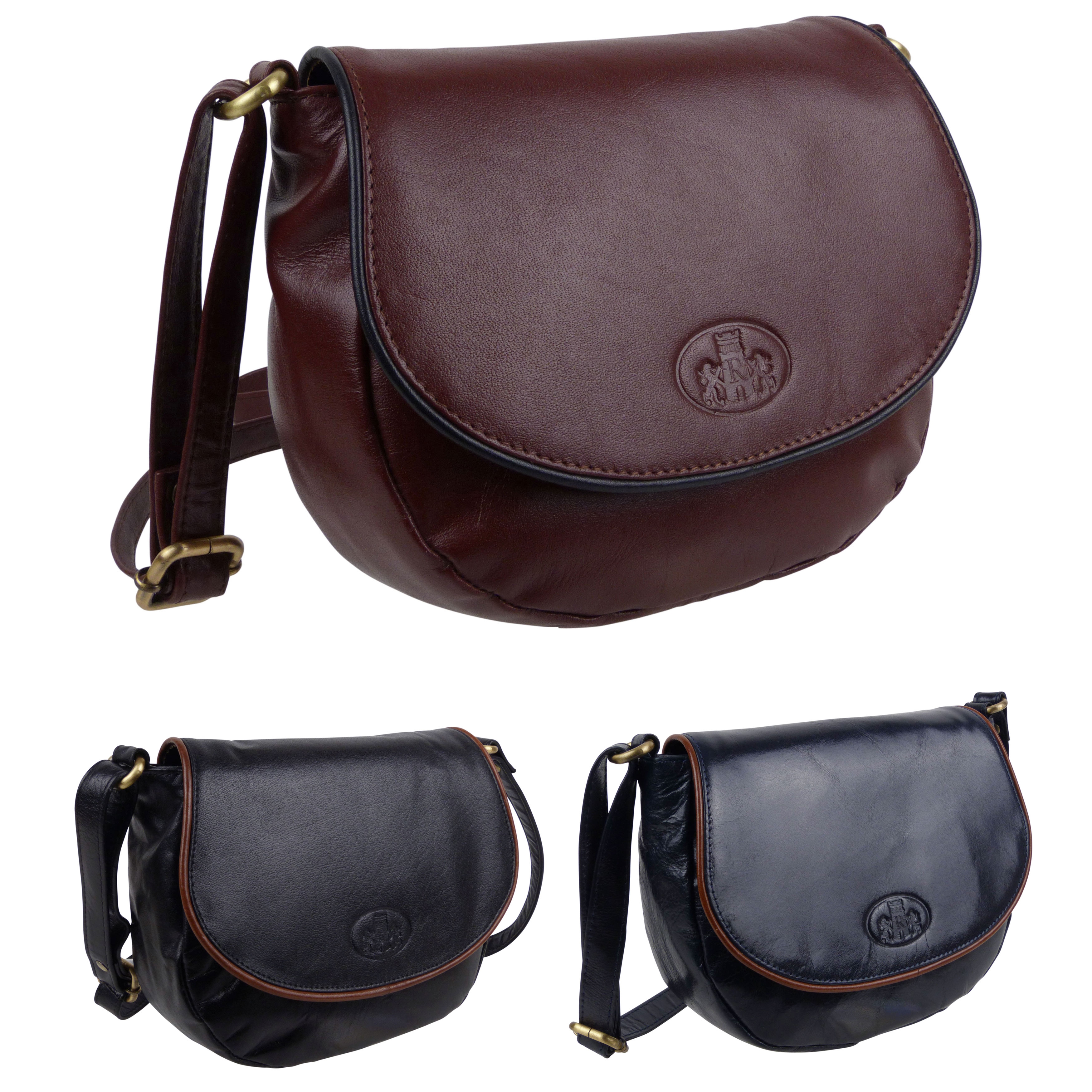 Rowallan of Scotland Ladies Leather Saddle Shoulder Bag Savona Collection