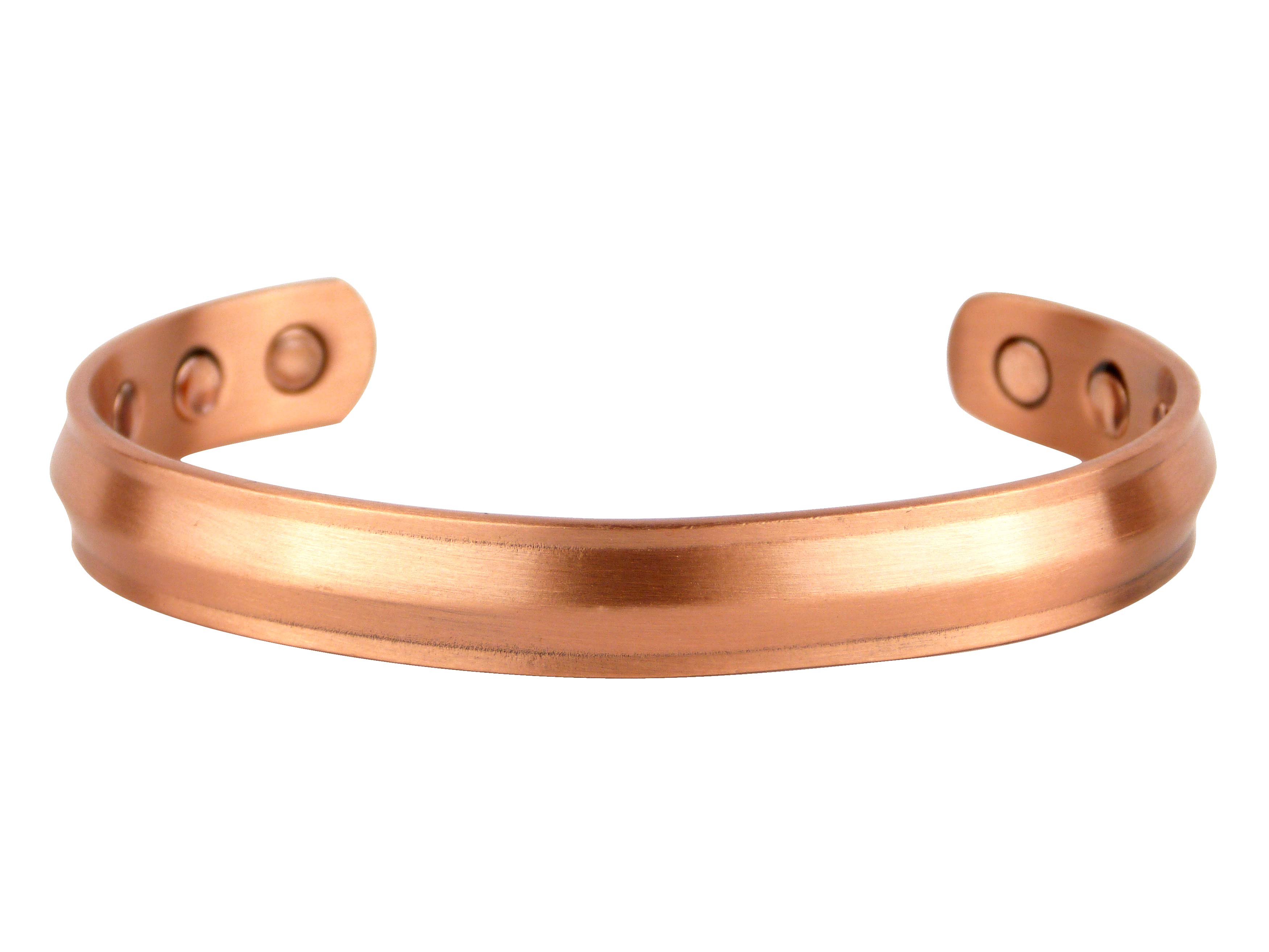 Chunky Copper MAGNETIC Bracelet/Bangle Shiny Copper Bevel DESIGN 6 Magnets He... - Picture 19 of 21