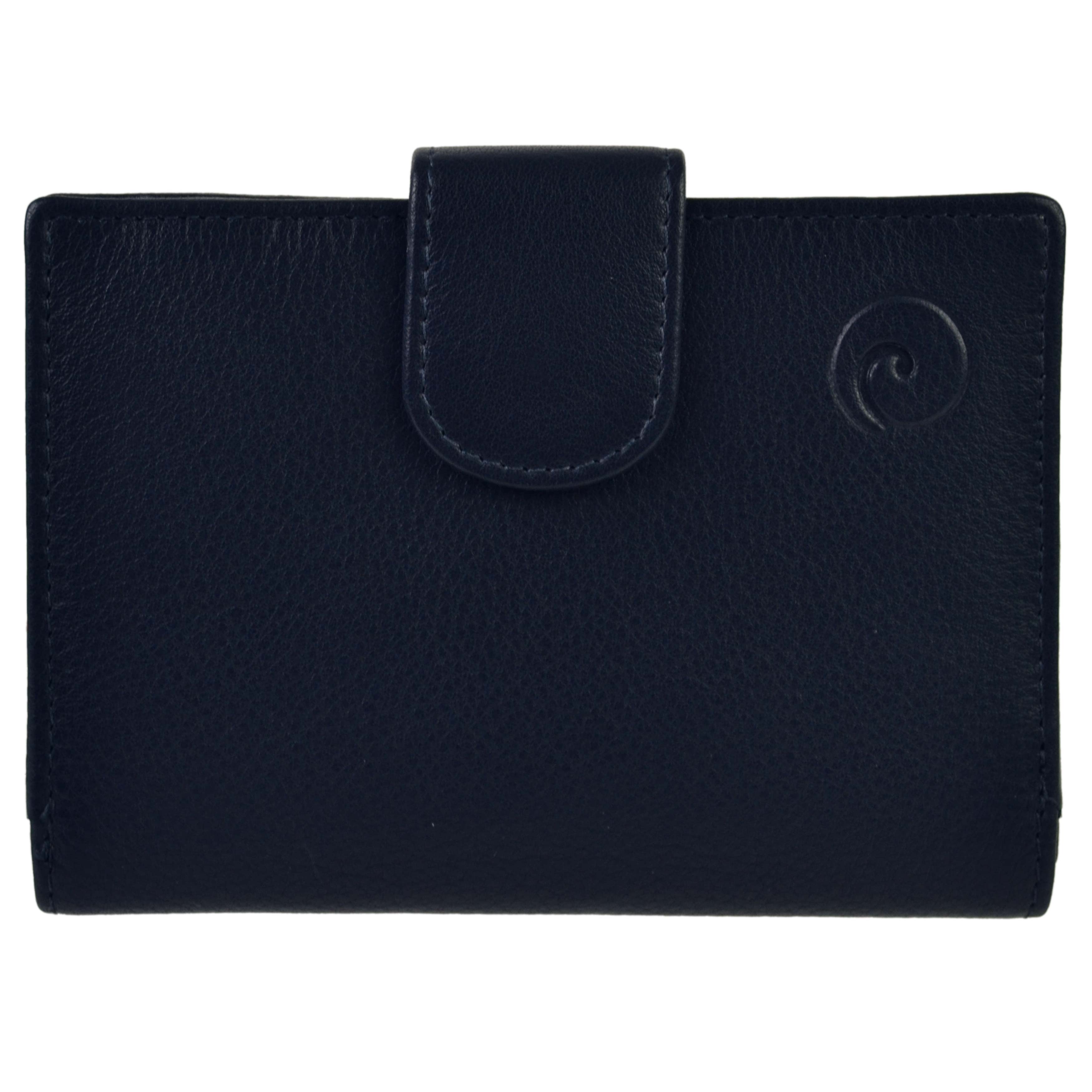 Mala Leather Women's Compact RFID Protection Purse - Soft Leather, 13 Card Slots, Zippered Coin Pocket, Approx. 4.75"x3.5"x0.75", Black - View #7
