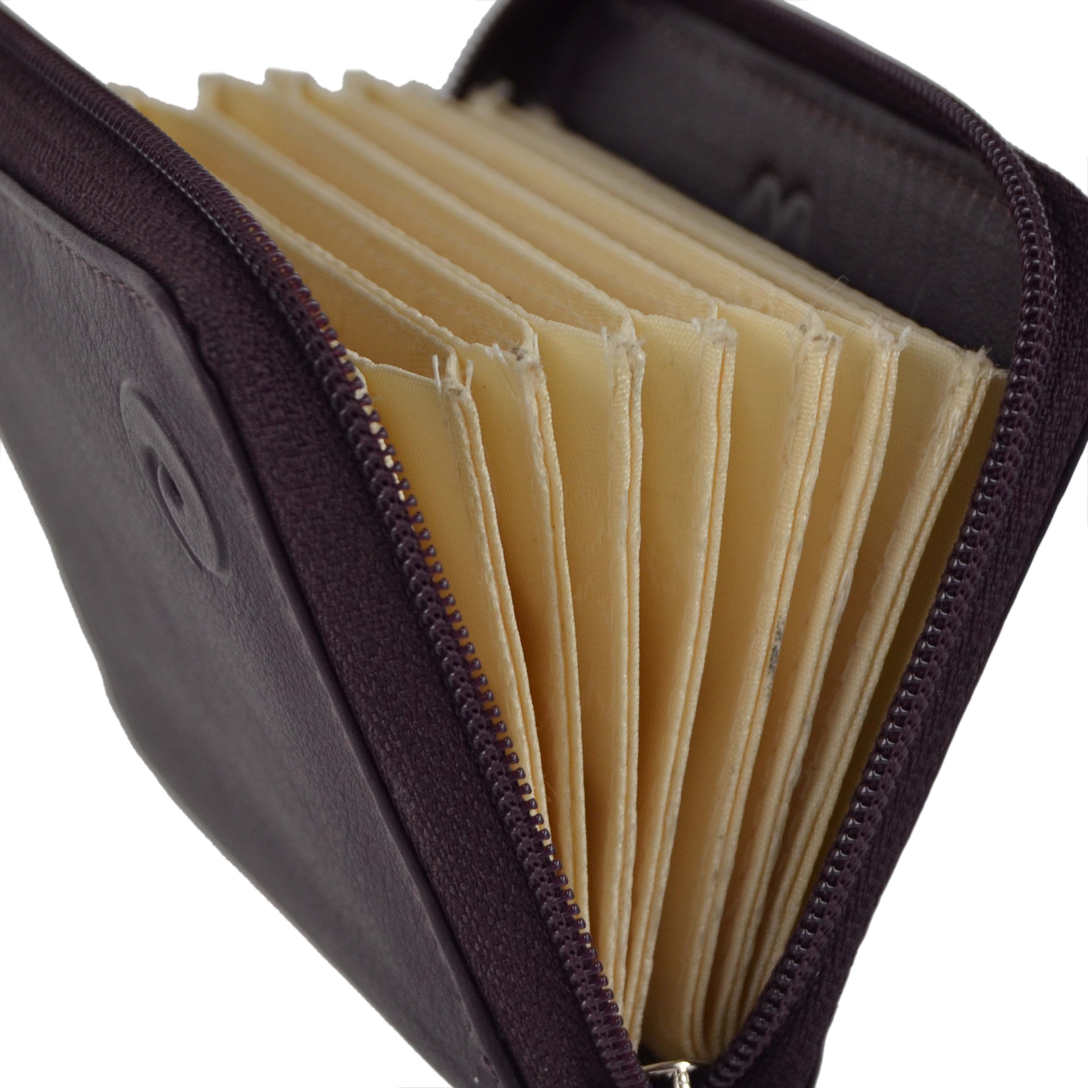 Soft Leather RFID Protection Concertina Credit Card Purse by Mala Origin Gift... - Picture 18 of 36