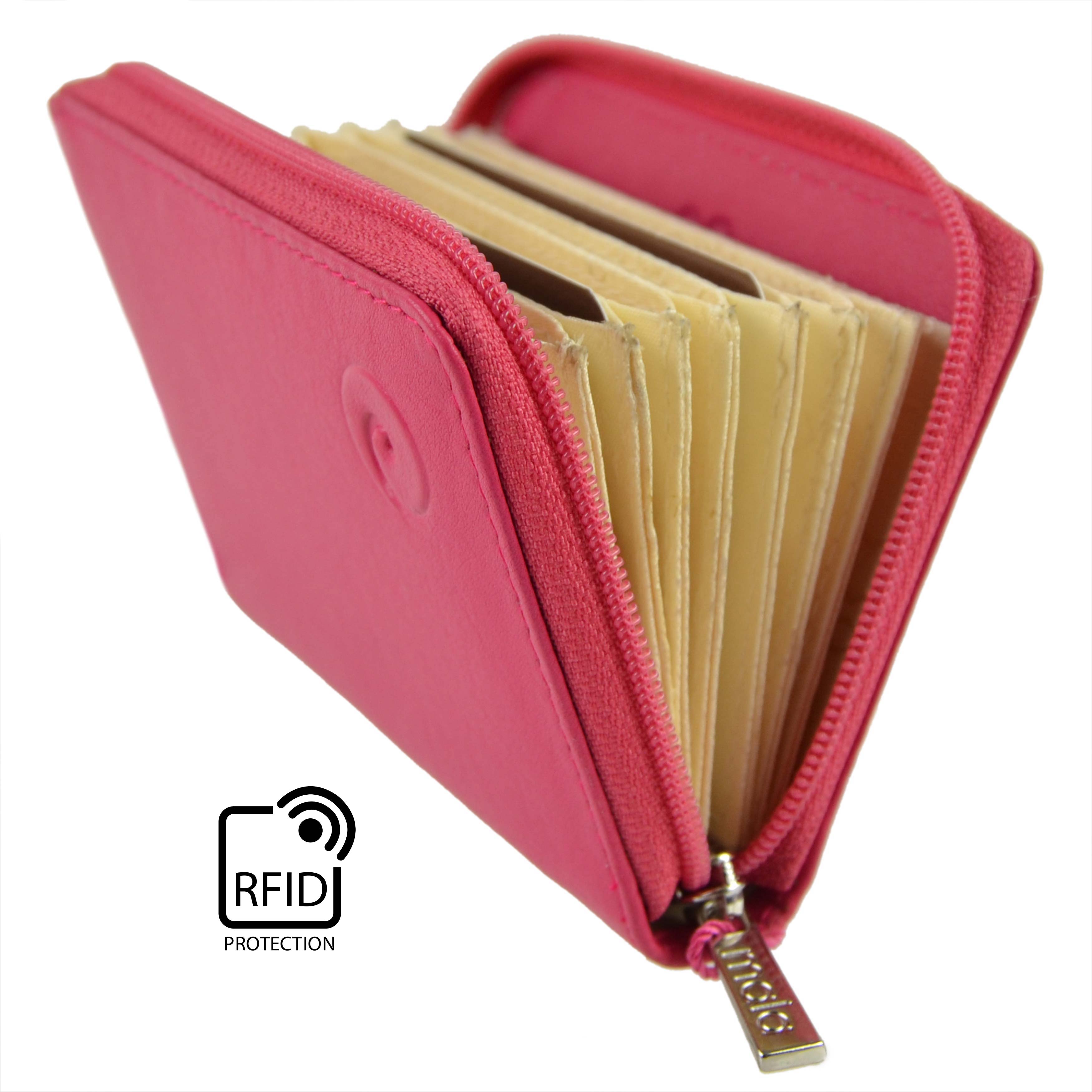 Soft Leather RFID Protection Concertina Credit Card Purse by Mala Origin Gift... - Picture 9 of 36