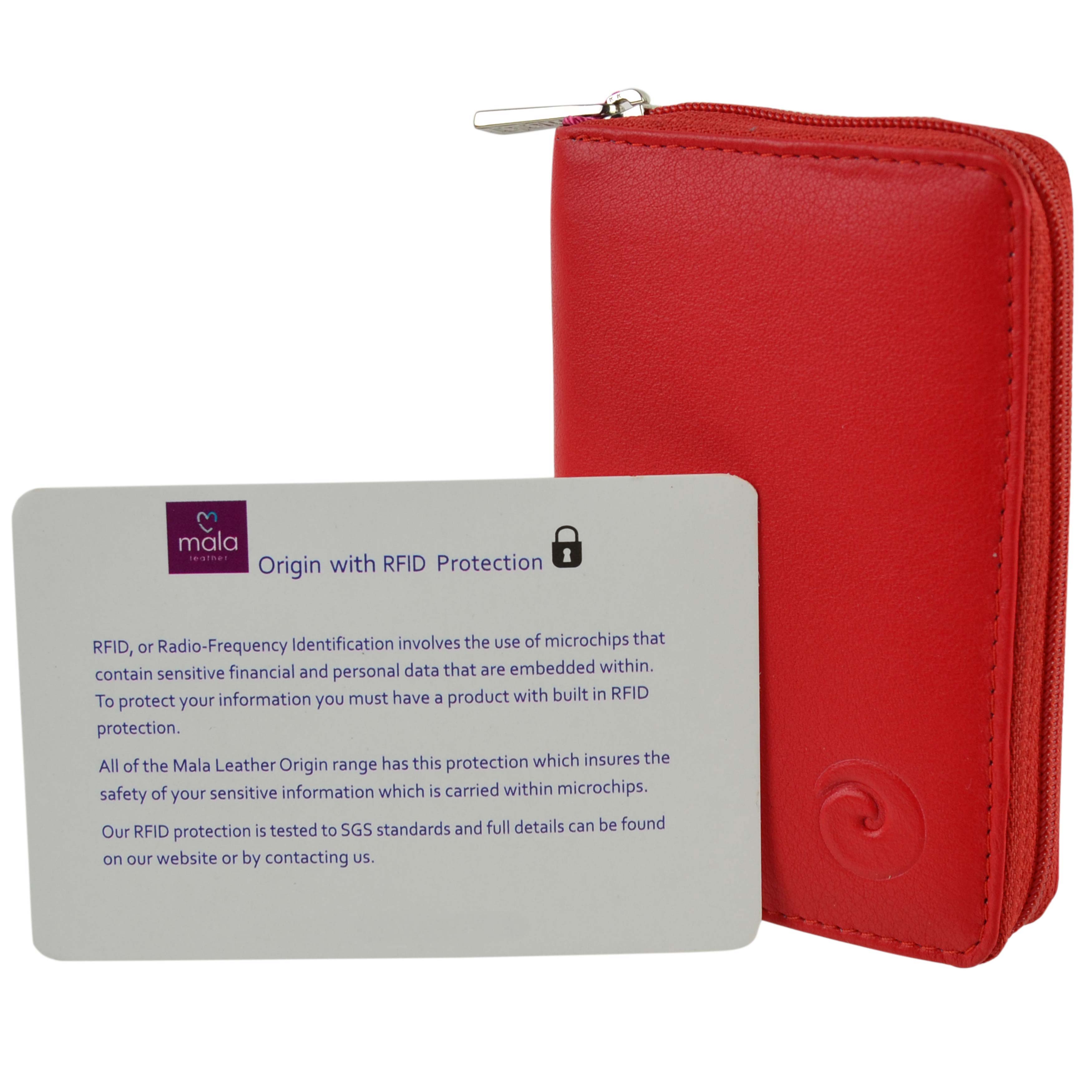 Soft Leather RFID Protection Concertina Credit Card Purse by Mala Origin Gift... - Picture 22 of 36