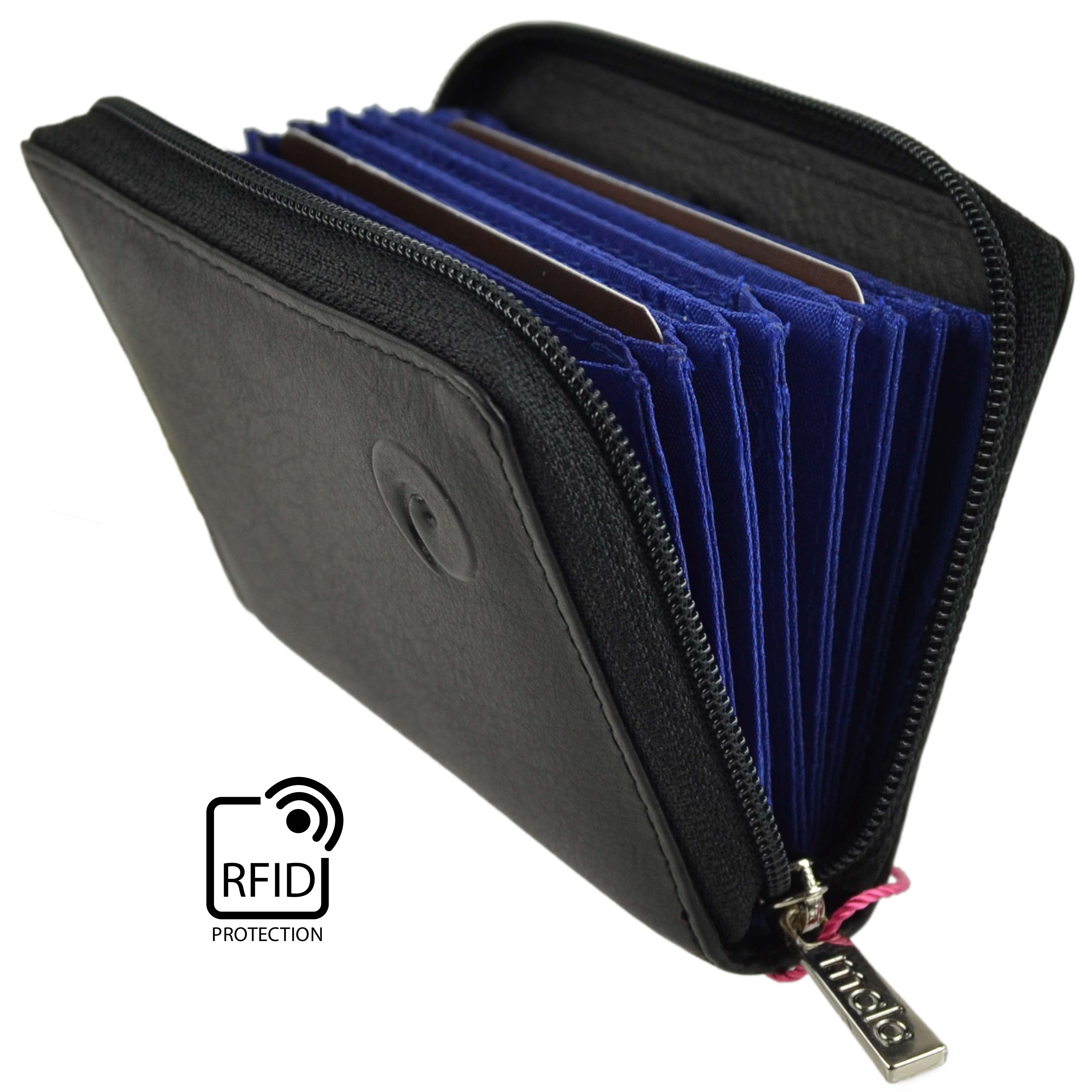 Soft Leather RFID Protection Concertina Credit Card Purse by Mala Origin Gift... - Picture 24 of 36