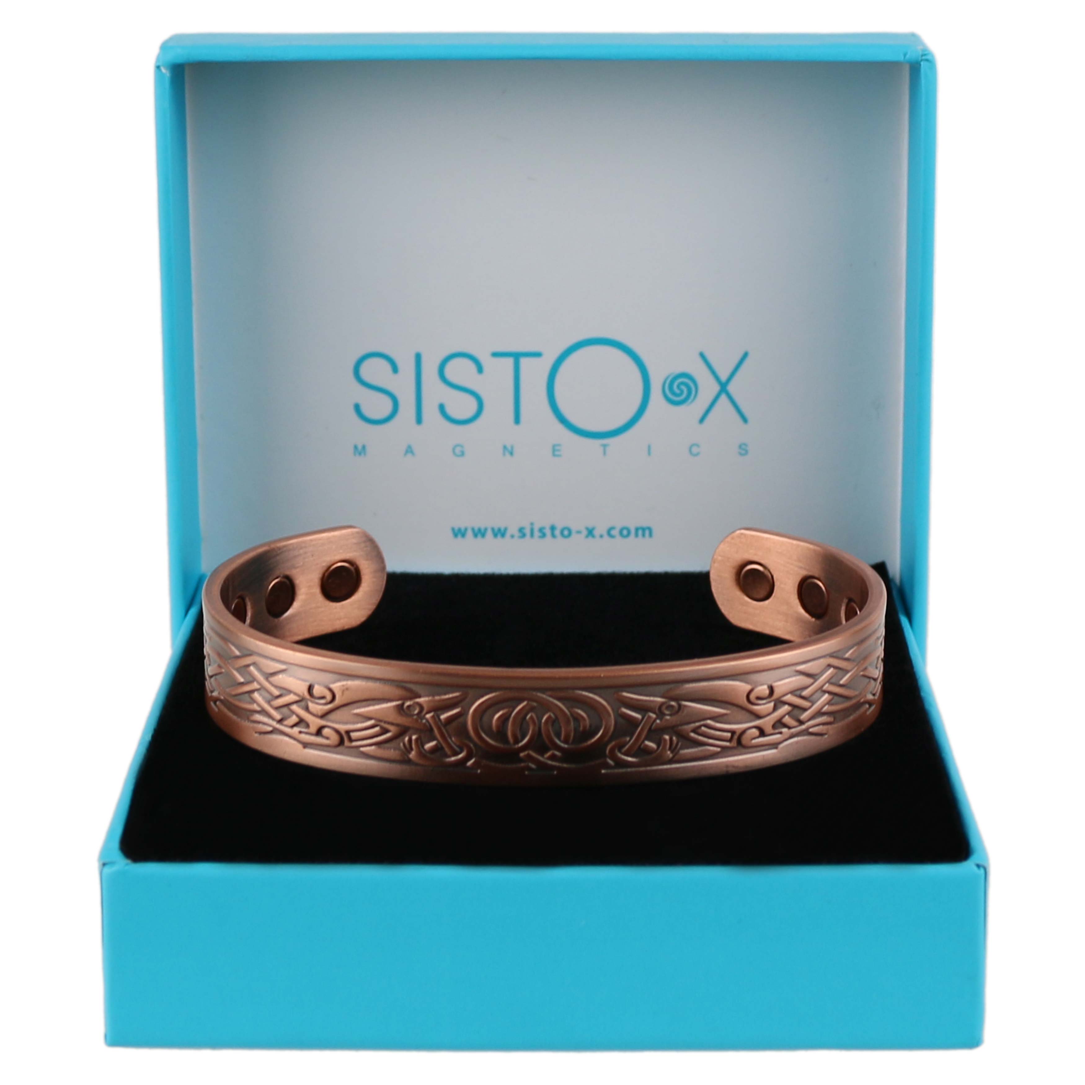 Chunky Copper Magnetic Bracelet/Bangle Viking Design 6 Magnets Health Rare Ea... - Picture 3 of 9