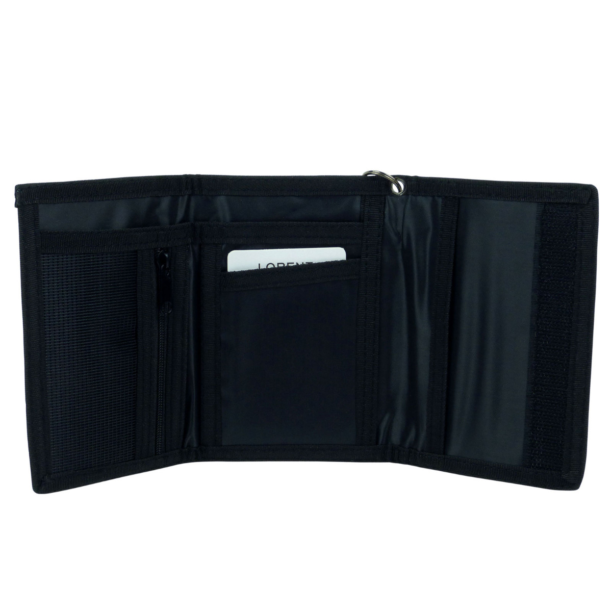 Mens Boys TriFold Sports Wallet by Lorenz with Security Chain Handy - Picture 14 of 14