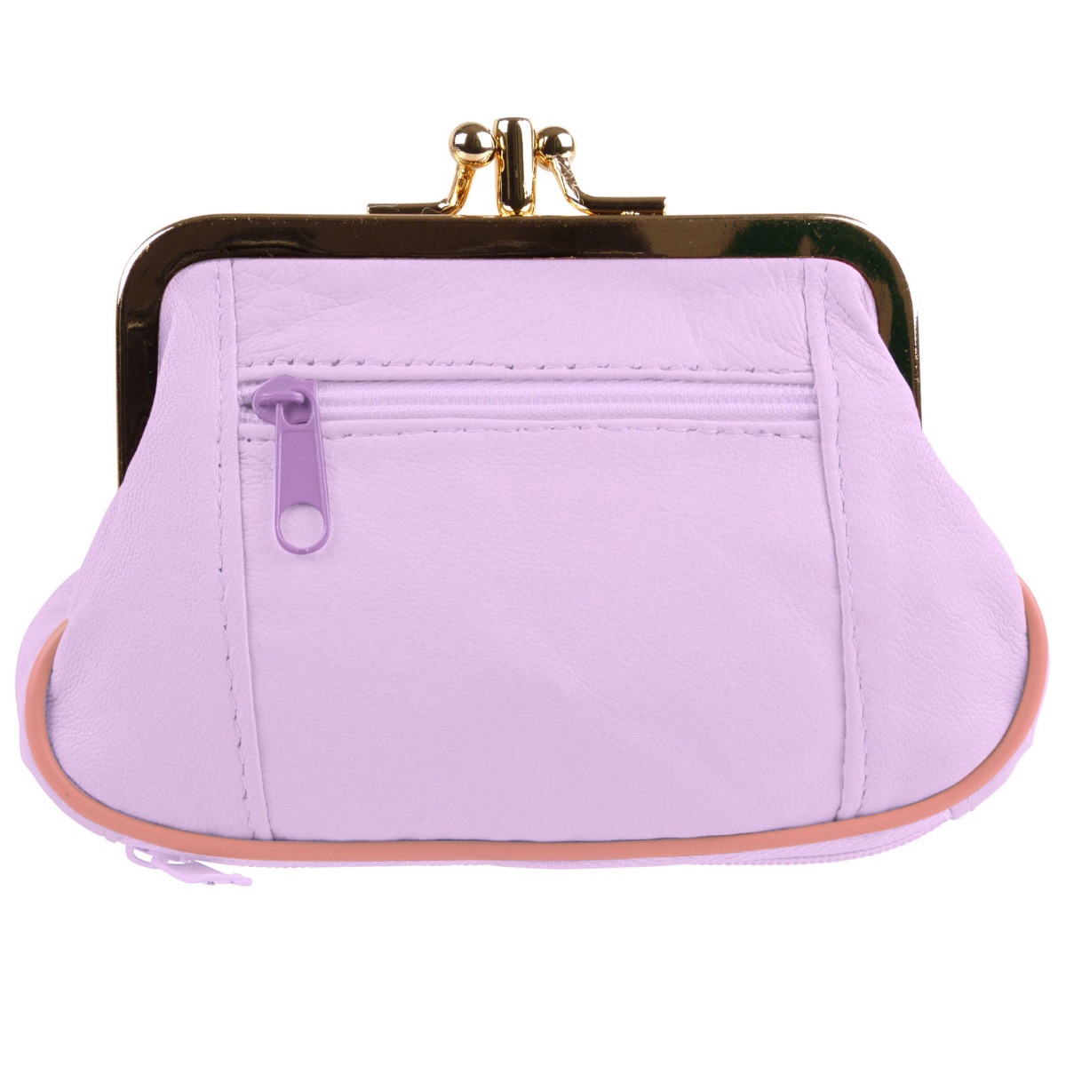 Ladies Soft Oakridge Leather Clasp Purse Coin Purse Change Handy Zipped - Picture 41 of 47