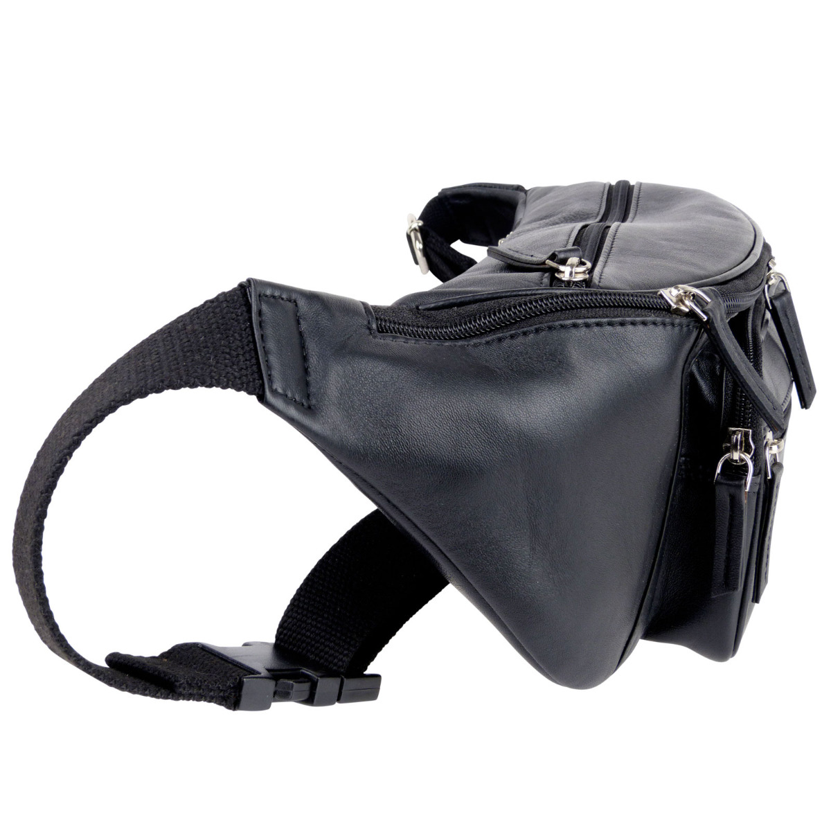 Oakridge Leather Mens Large 5 Pocket Bumbag/Fanny Pack - Picture 8 of 15