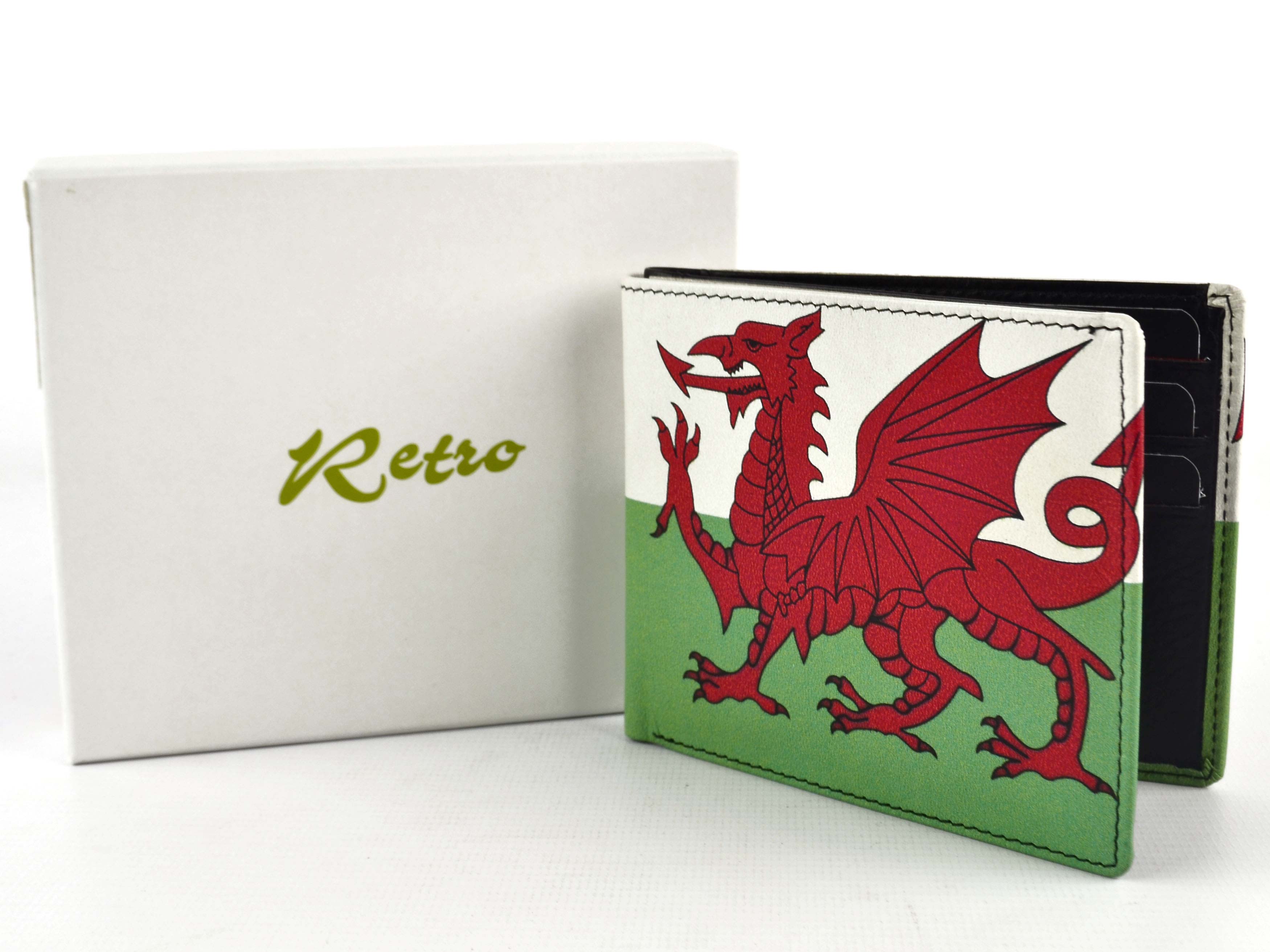 Golunski Mens Quality Leather Wallet Scotland Wales & Union Jack Flag Retro R... - Picture 10 of 12