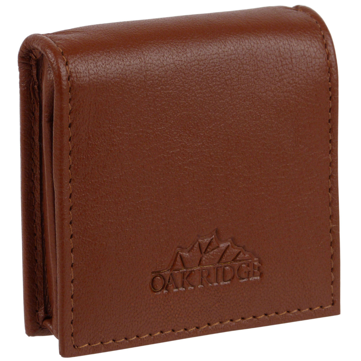 Borsa vassoio per monete Oakridge da uomo in pelle quadrata con tasca - Foto 21 di 26