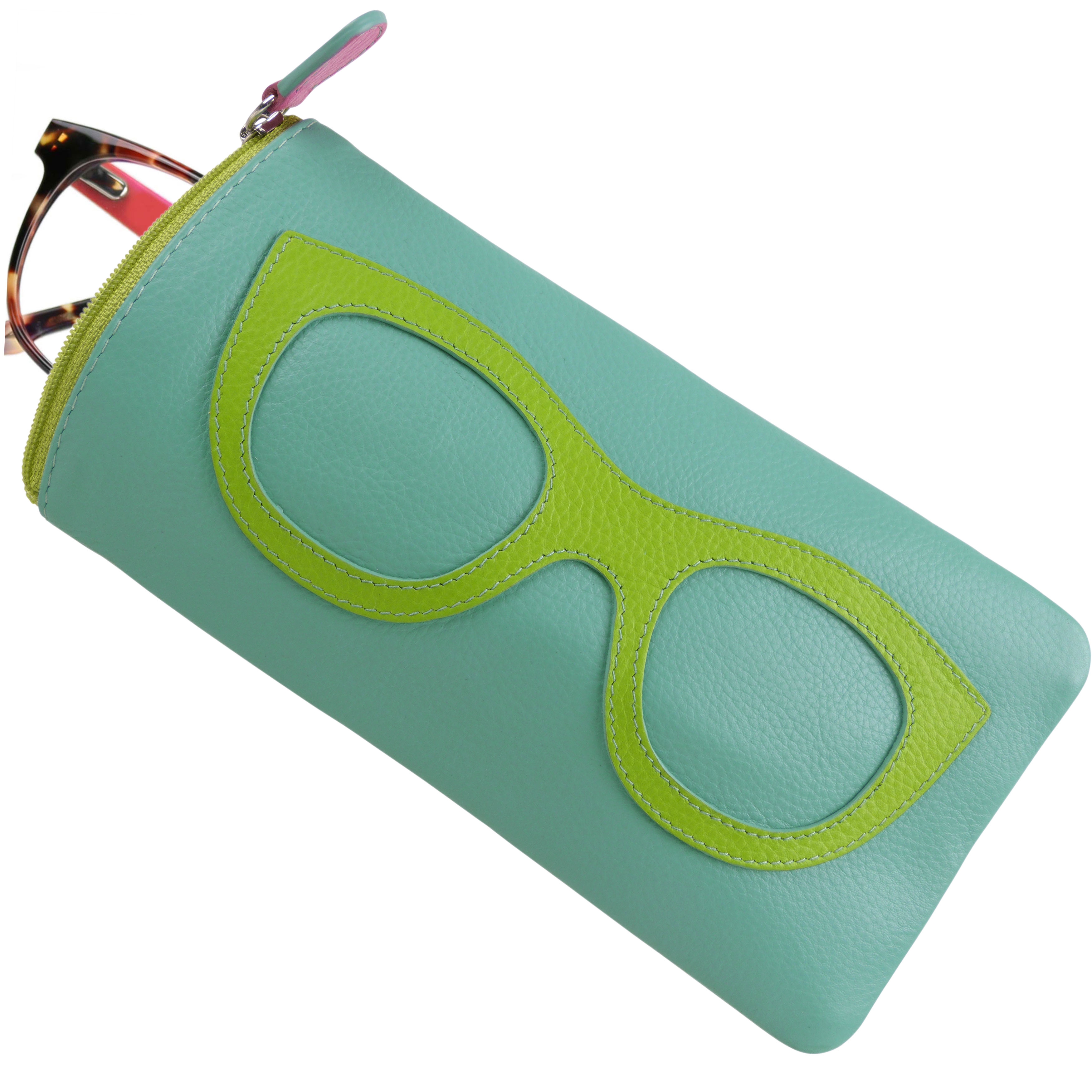 Ladies Leather Colourful Glasses Case by Ili New York Spectacles Sun Summer - Picture 87 of 141