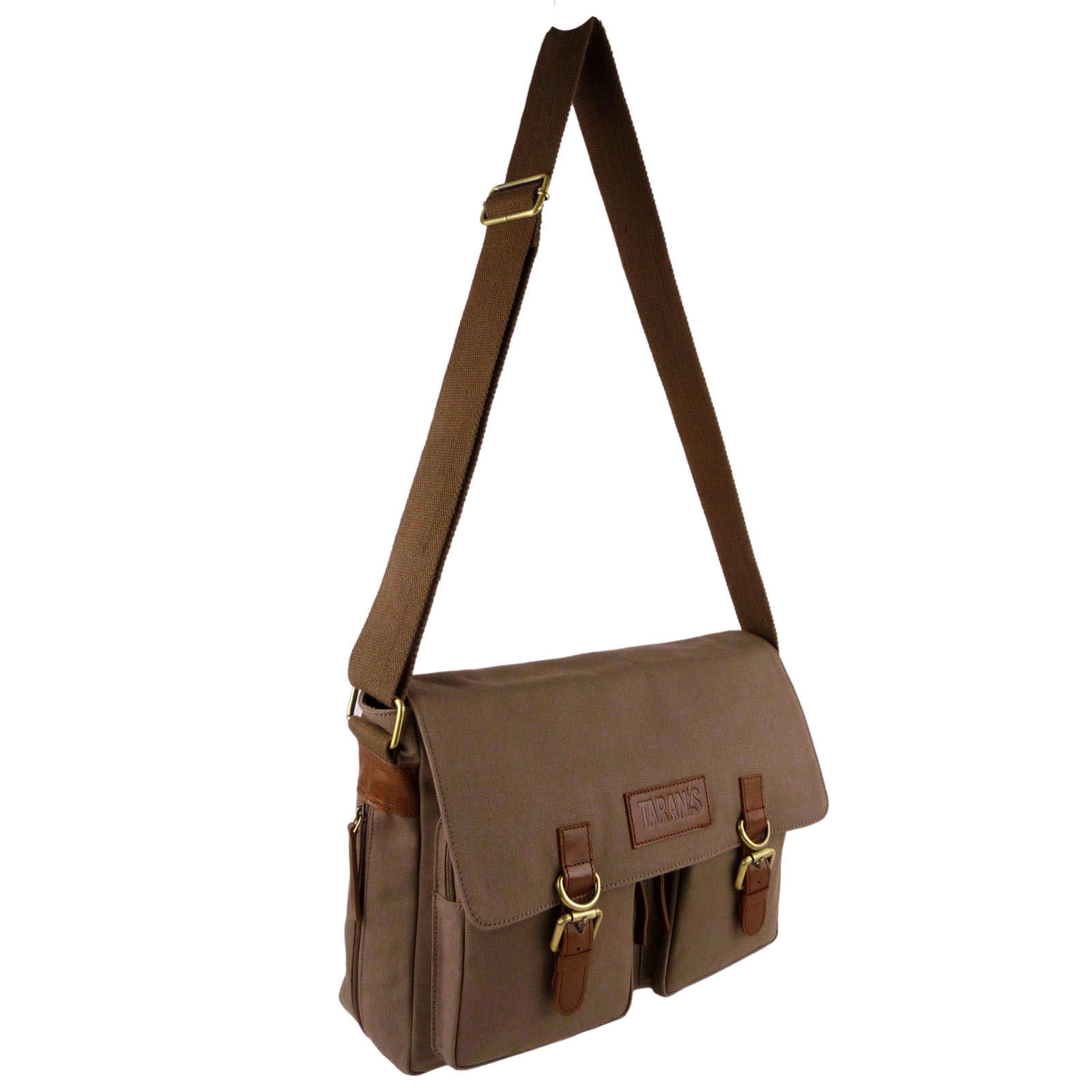 Taranis Leather & Canvas Messenger Bag - Picture 18 of 18