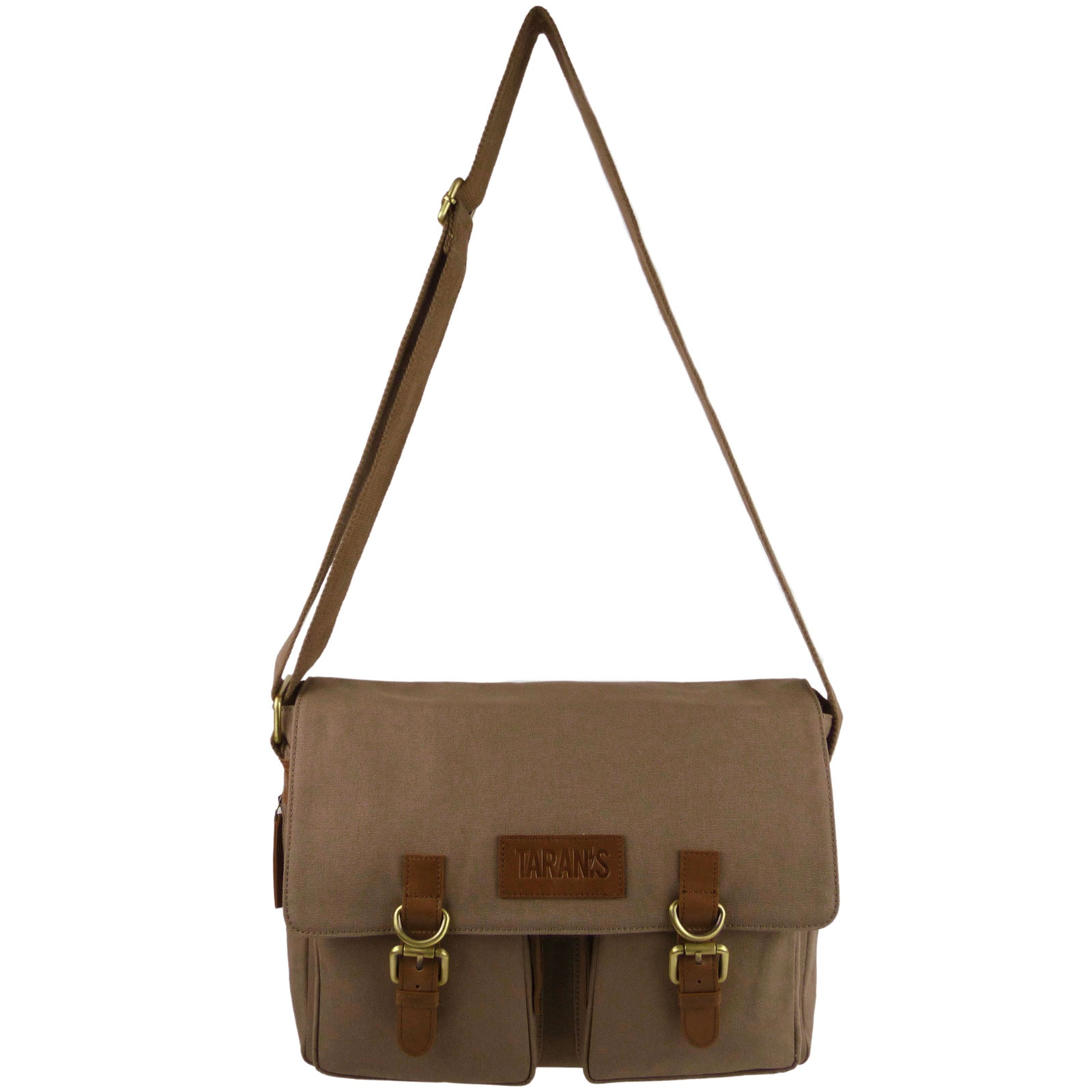 Taranis Leather & Canvas Messenger Bag - Picture 13 of 18