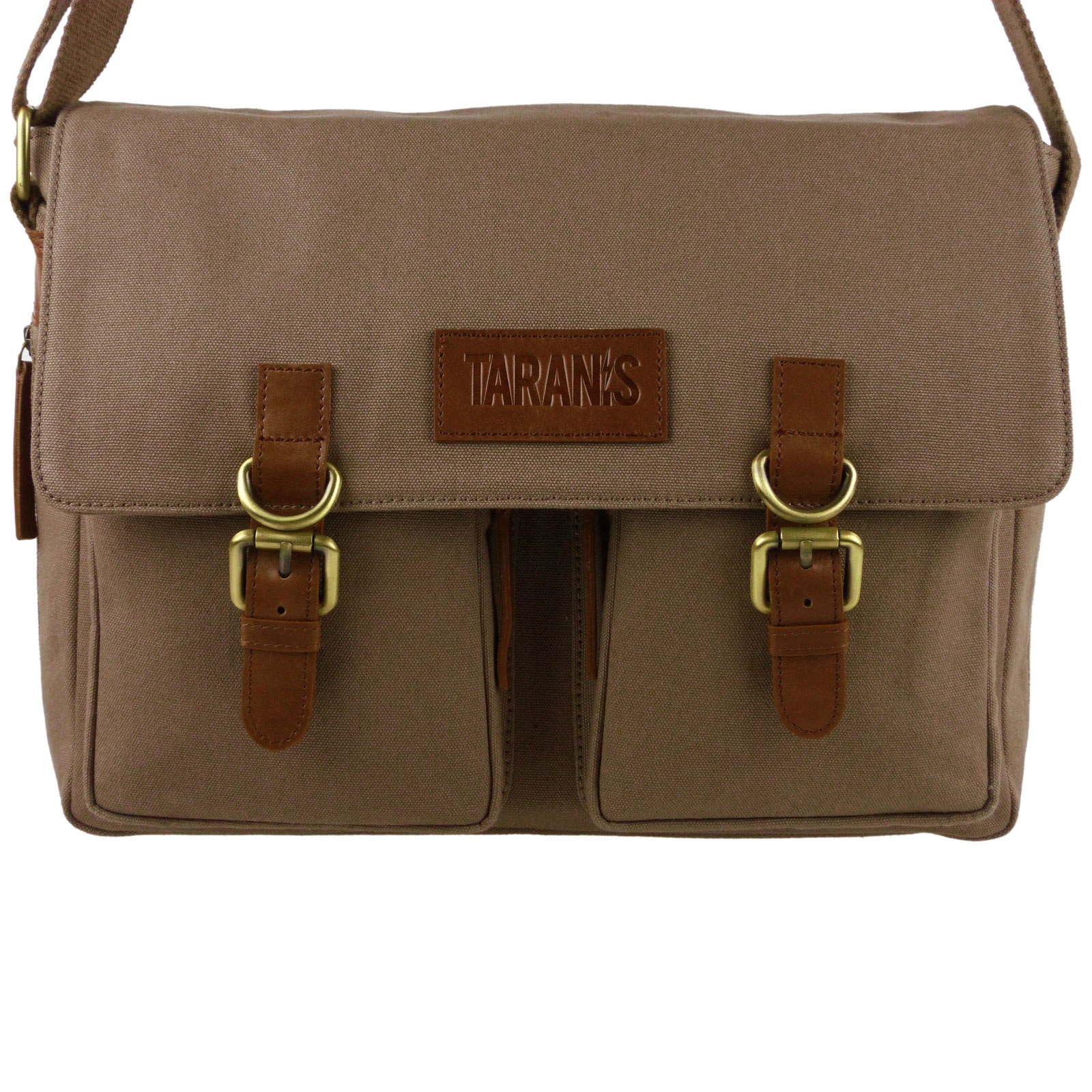 Taranis Leather & Canvas Messenger Bag - Picture 12 of 18