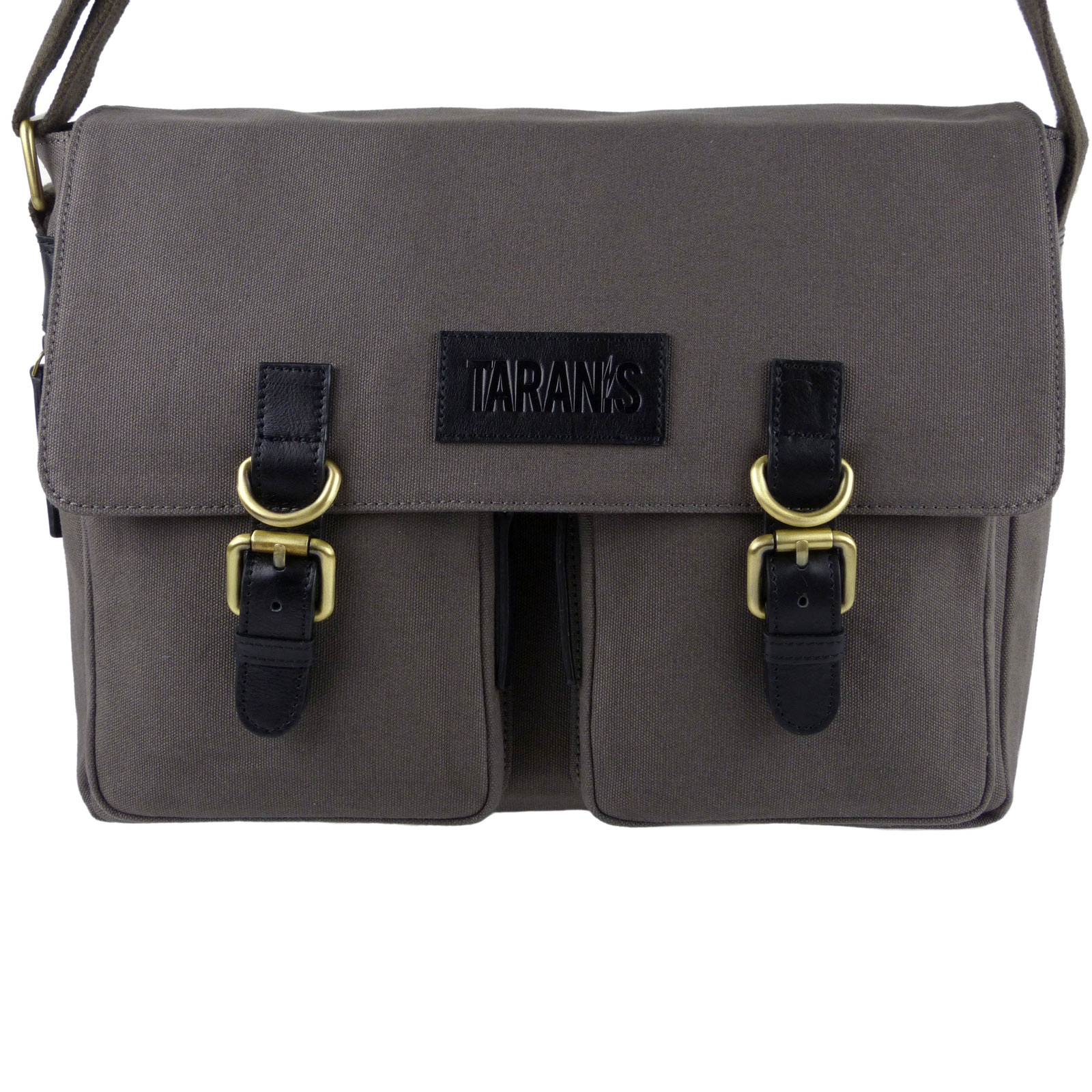 Taranis Leather & Canvas Messenger Bag - Picture 4 of 18