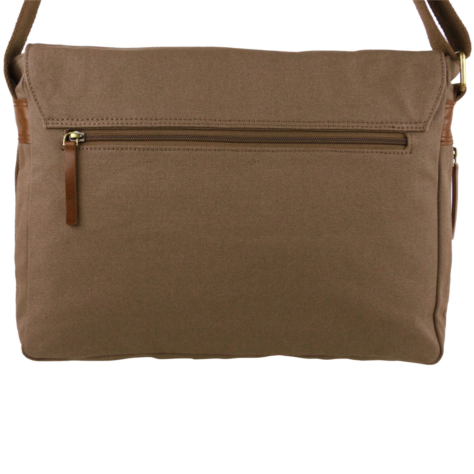 Taranis Leather & Canvas Messenger Bag - Picture 17 of 18