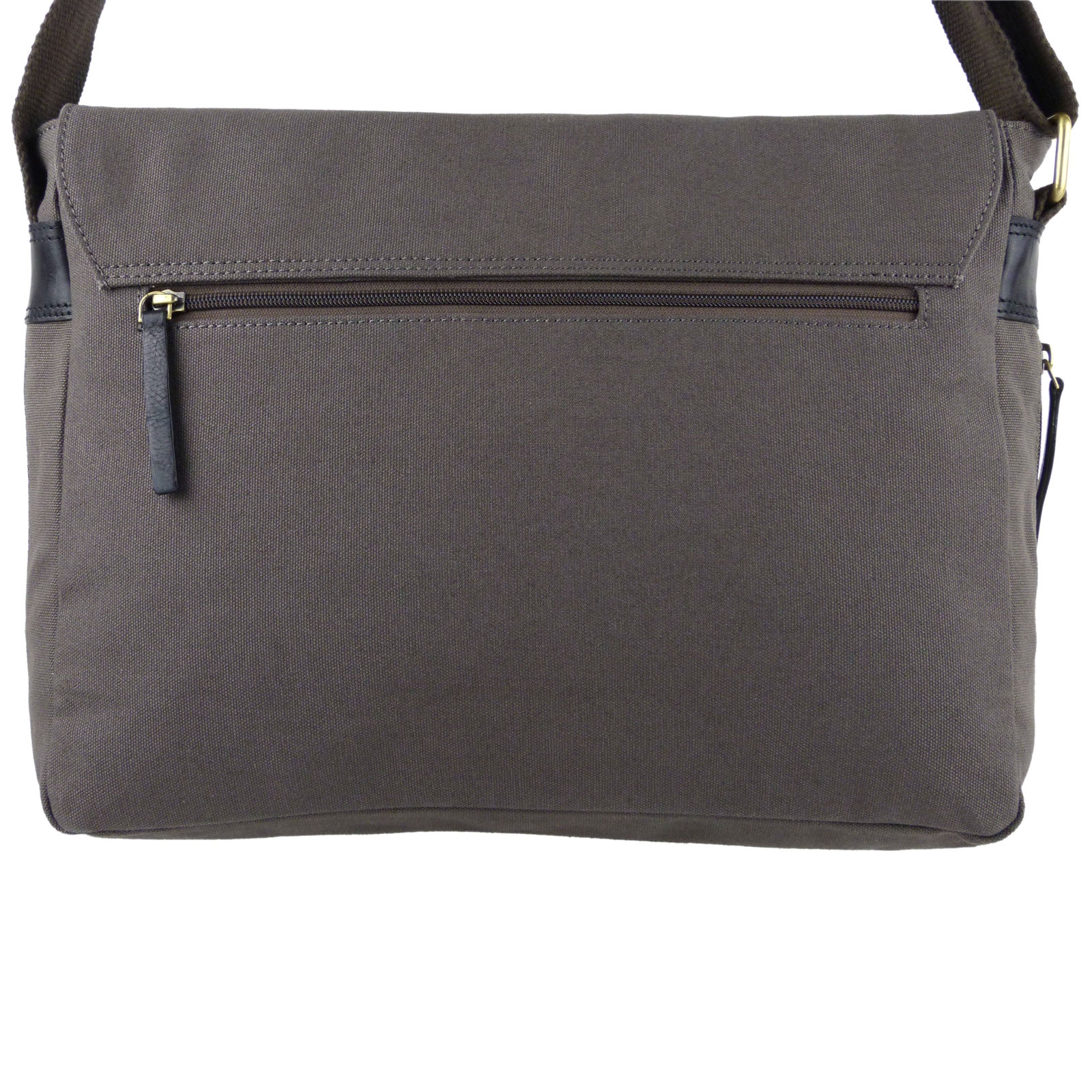 Taranis Leather & Canvas Messenger Bag - Picture 9 of 18