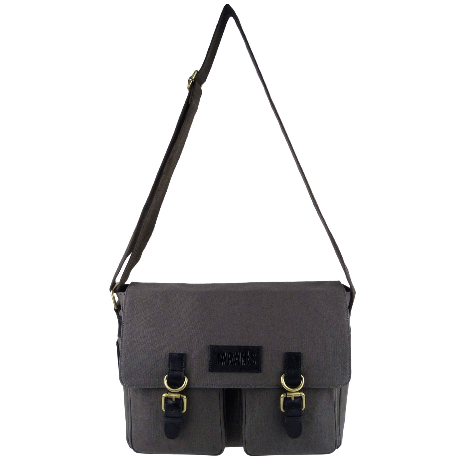 Taranis Leather & Canvas Messenger Bag - Picture 5 of 18