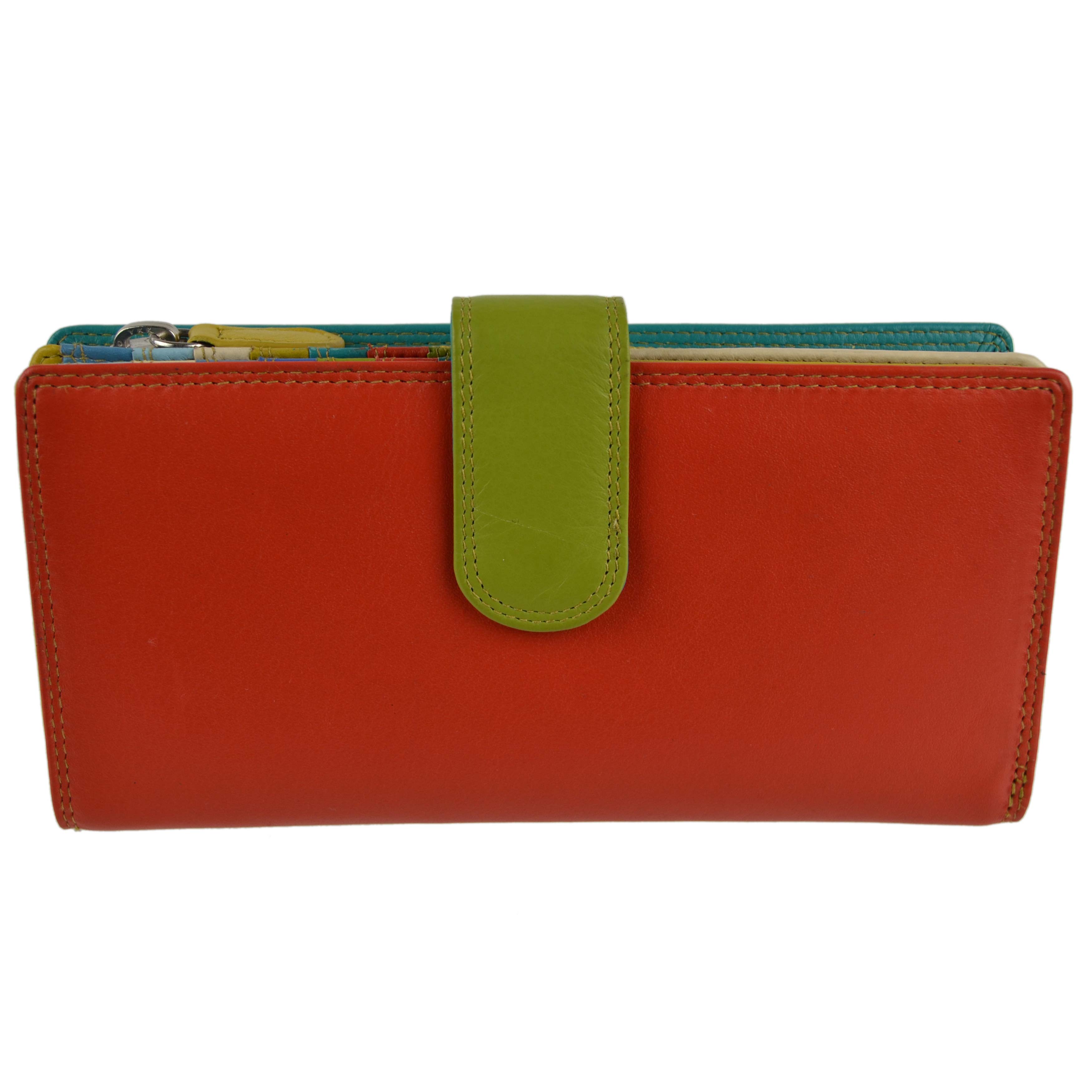 Ladies Leather Tabbed Purse/Wallet by Golunski; Graffiti Gift Box Bright Colours - Picture 52 of 103