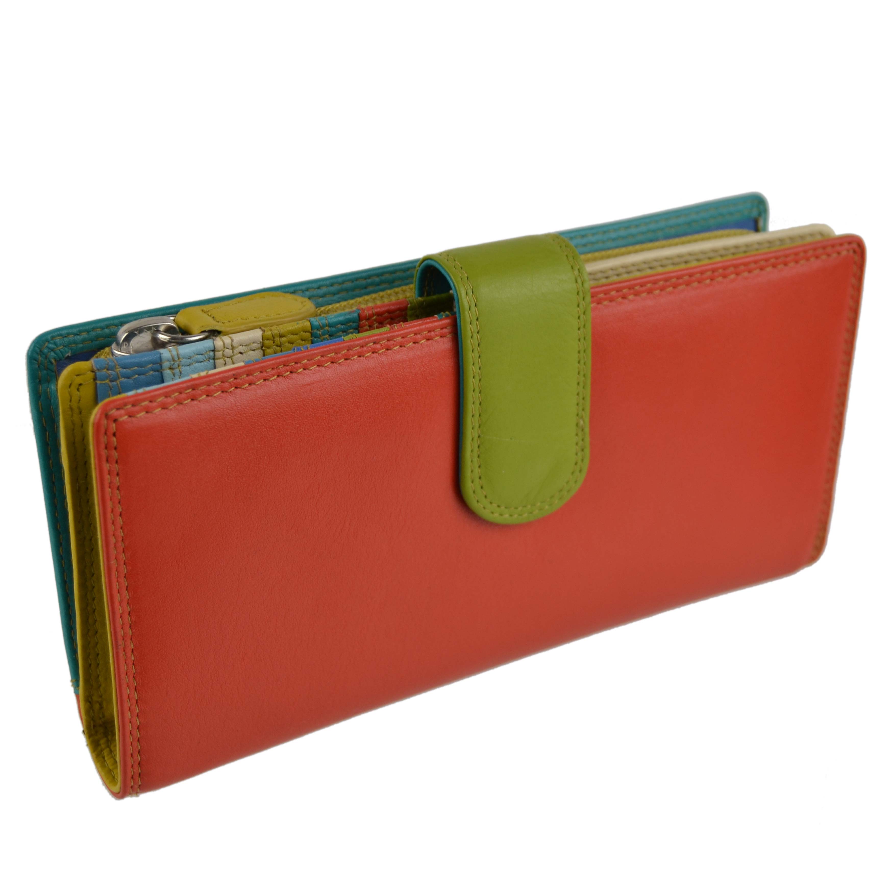 Ladies Leather Tabbed Purse/Wallet by Golunski; Graffiti Gift Box Bright Colours - Picture 50 of 103