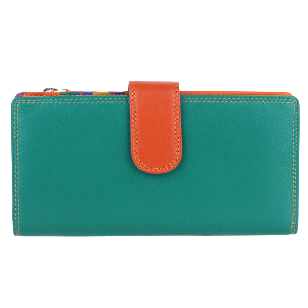 Ladies Leather Tabbed Purse/Wallet by Golunski; Graffiti Gift Box Bright Colours - Picture 102 of 103