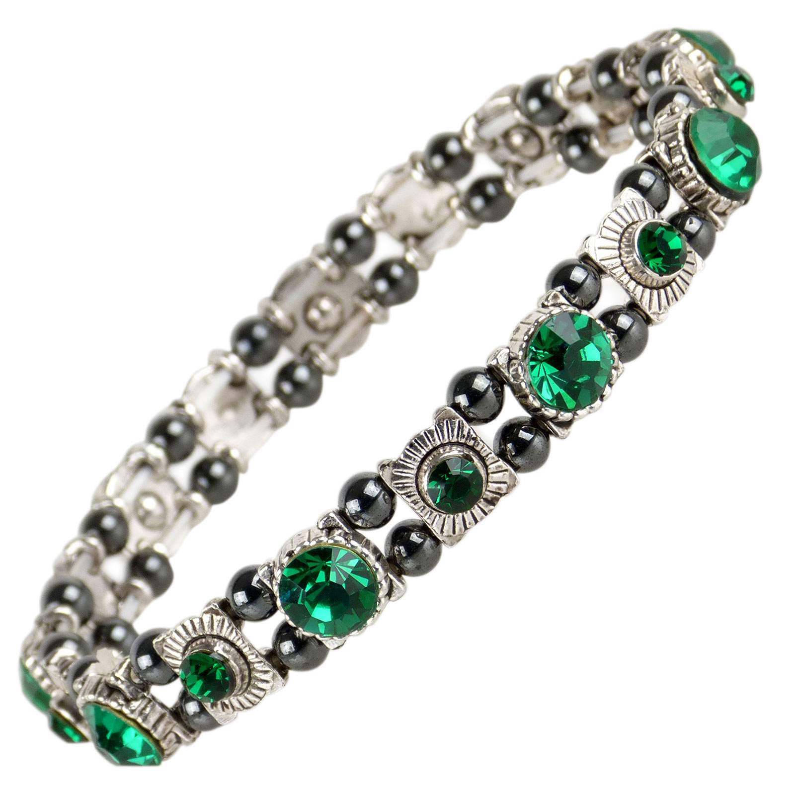 Ladies Magnetic Hematite Crystals Bracelet Pretty Colours Free Gift Box - Picture 16 of 29