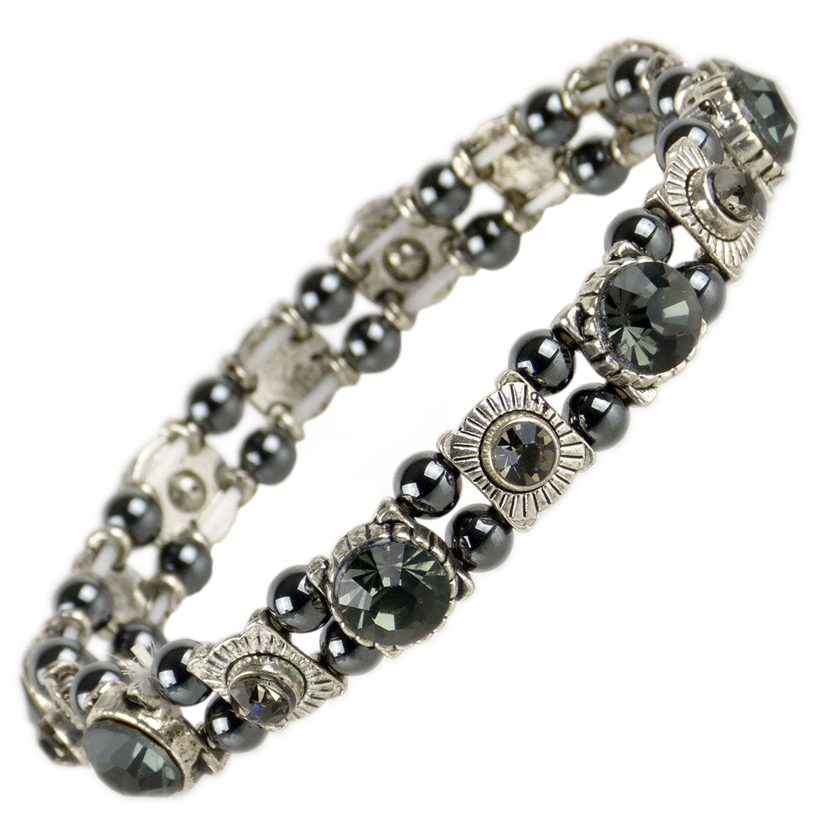 Ladies Magnetic Hematite Crystals Bracelet Pretty Colours Free Gift Box - Picture 24 of 29
