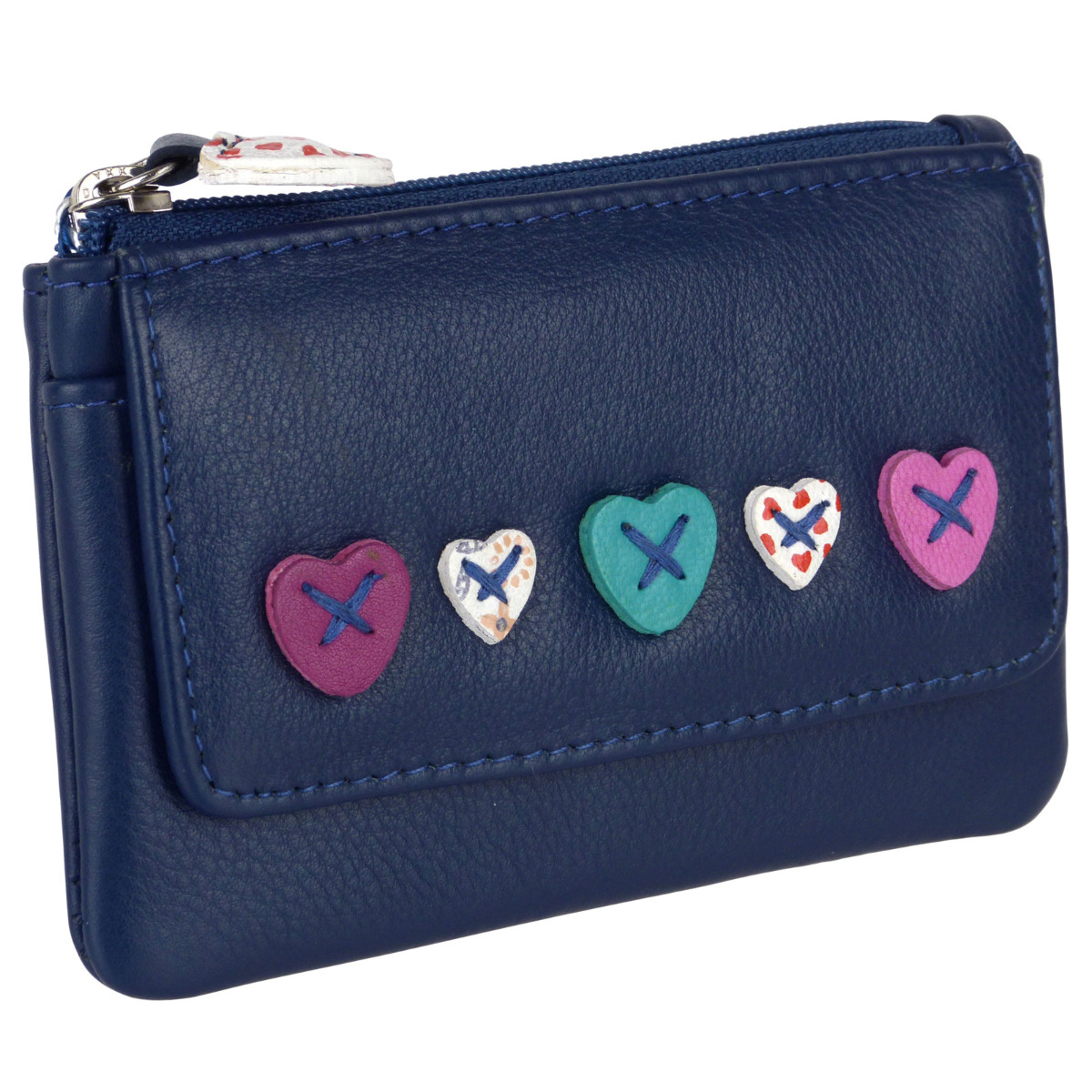 Ladies Leather Coin Purse Wallet by Mala Lucy Collection Handy Heart eBay