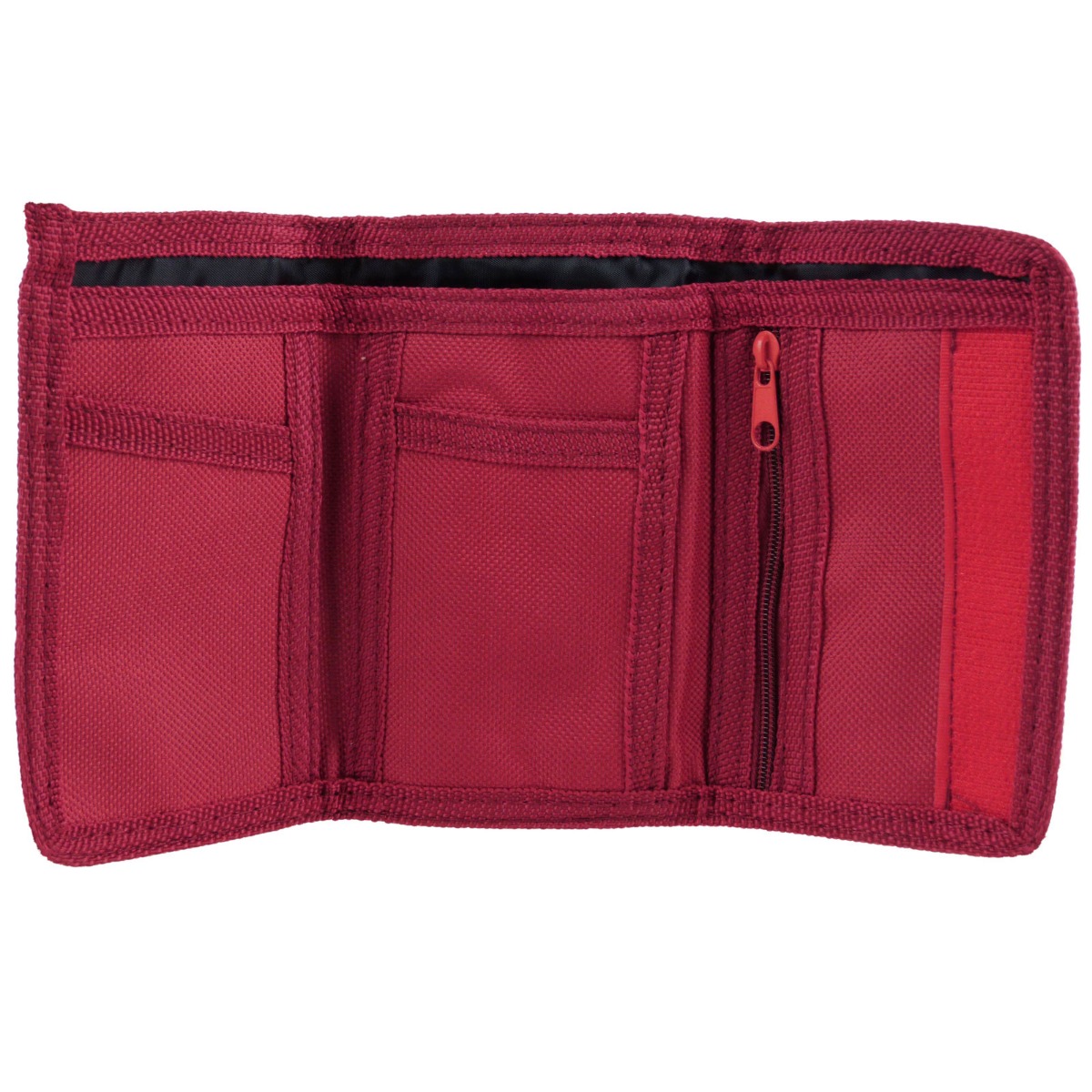 Mens Boys Girls Plain Canvas Tri-Fold Wallet Black Red Navy Handy - Picture 15 of 21